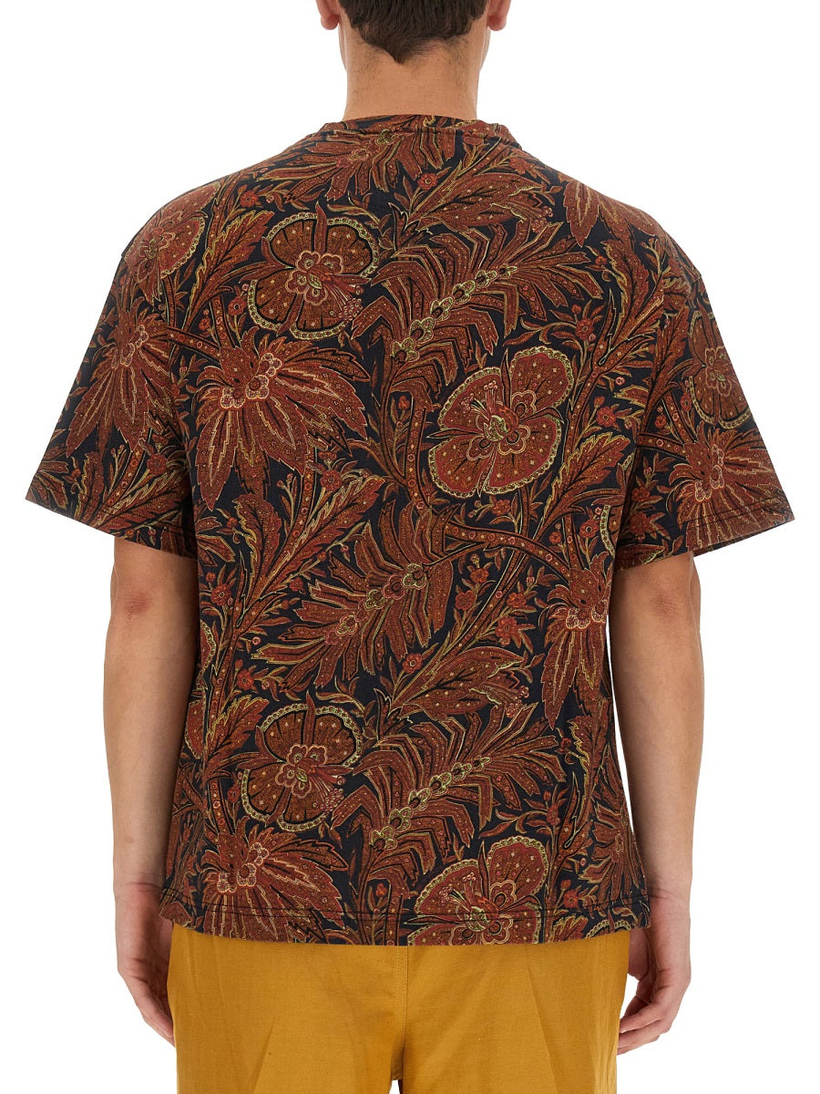 ETRO Floral Print Regular Fit T-Shirt - Size L