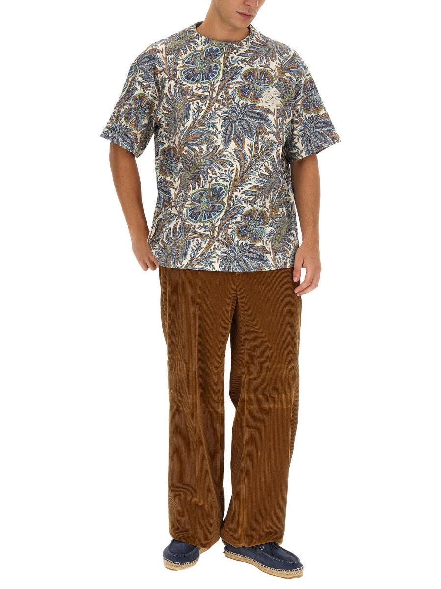 ETRO Men's Regular Fit Pegasus Embroidered T-Shirt - Size L