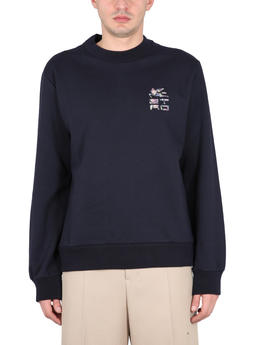 ETRO Men's Embroidered Crewneck Sweatshirt