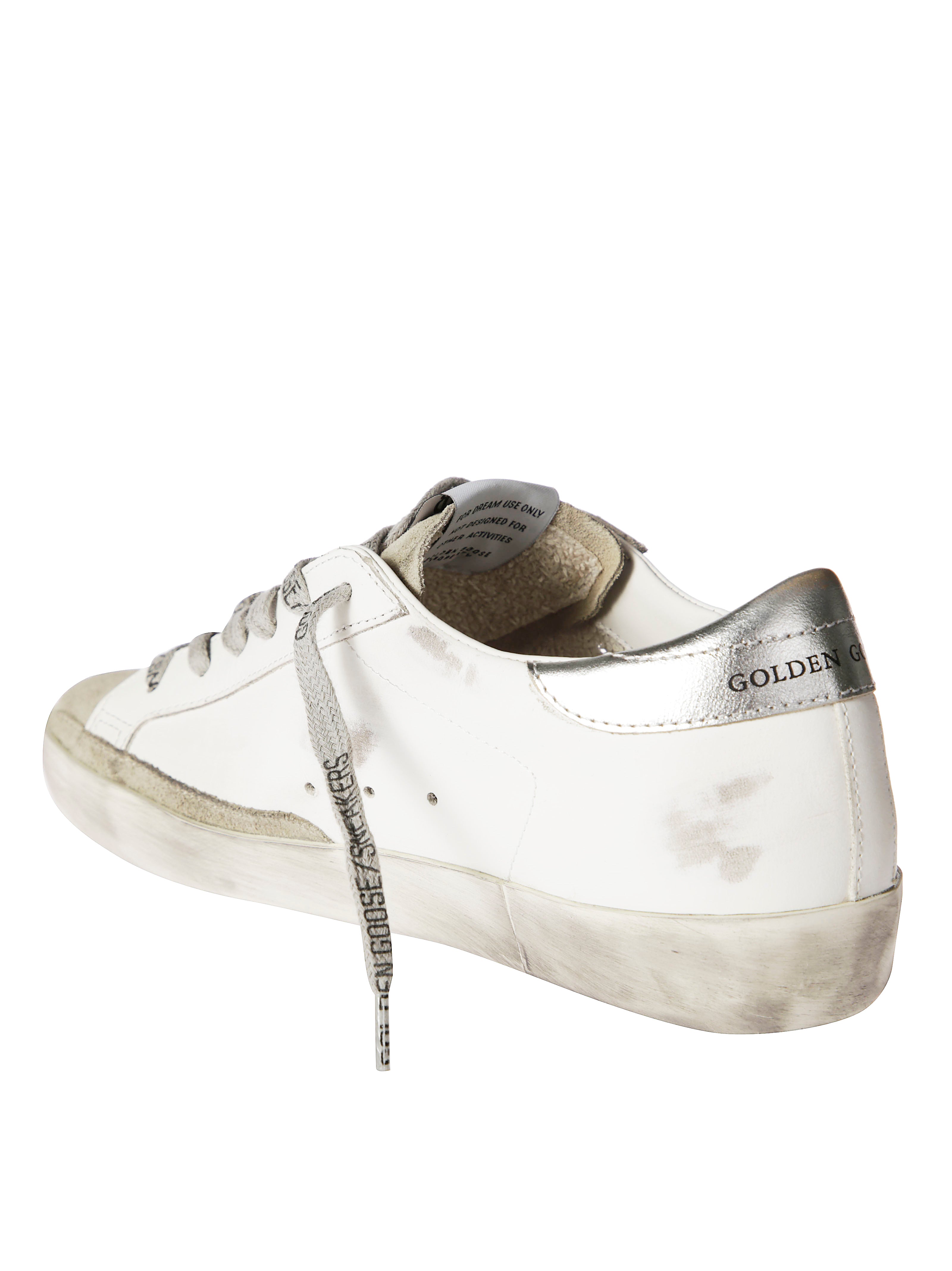 GOLDEN GOOSE Superstar Leather Upper Suede Zebra Sneakers for Men