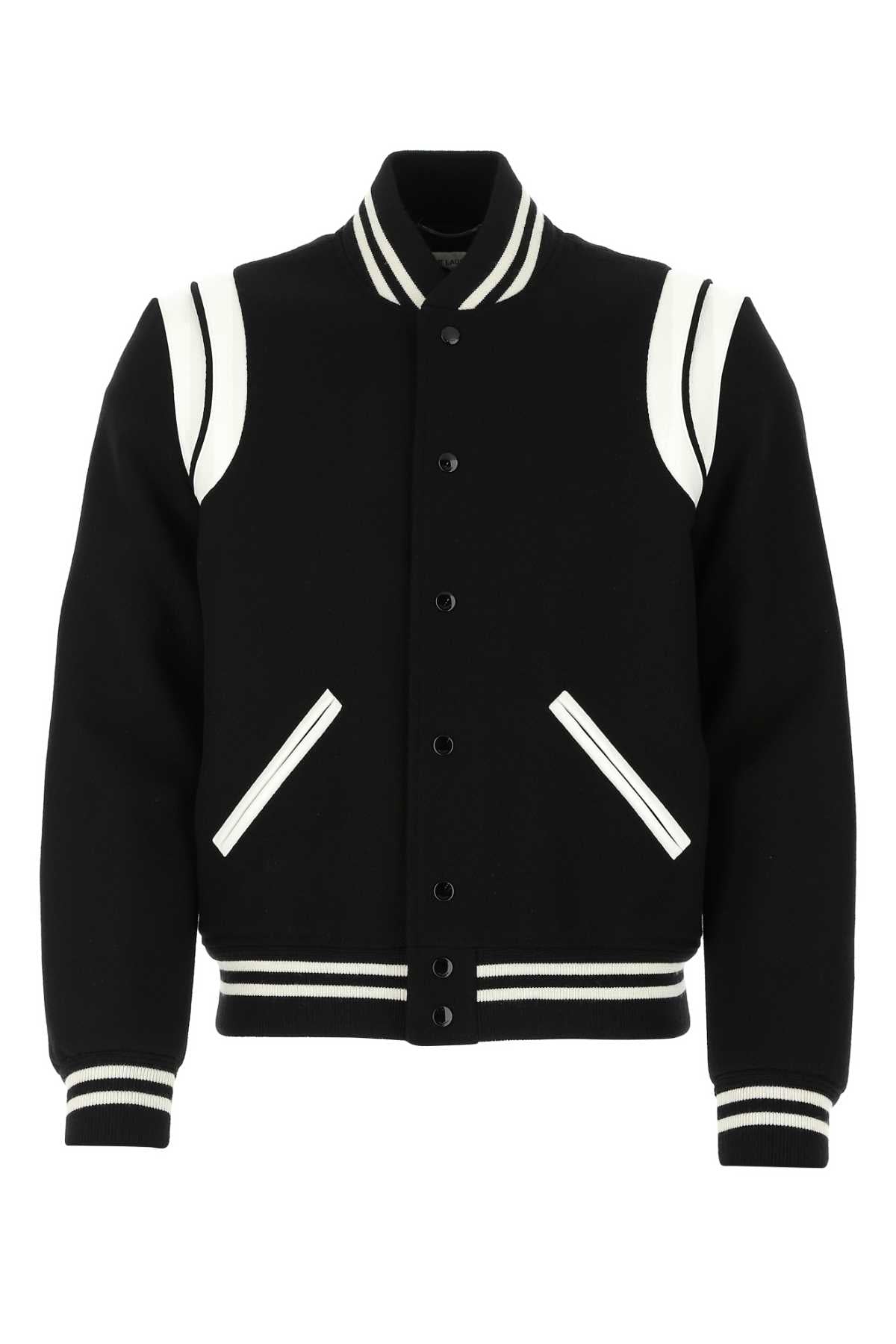 SAINT LAURENT Wool Blend Bomber Jacket for Men