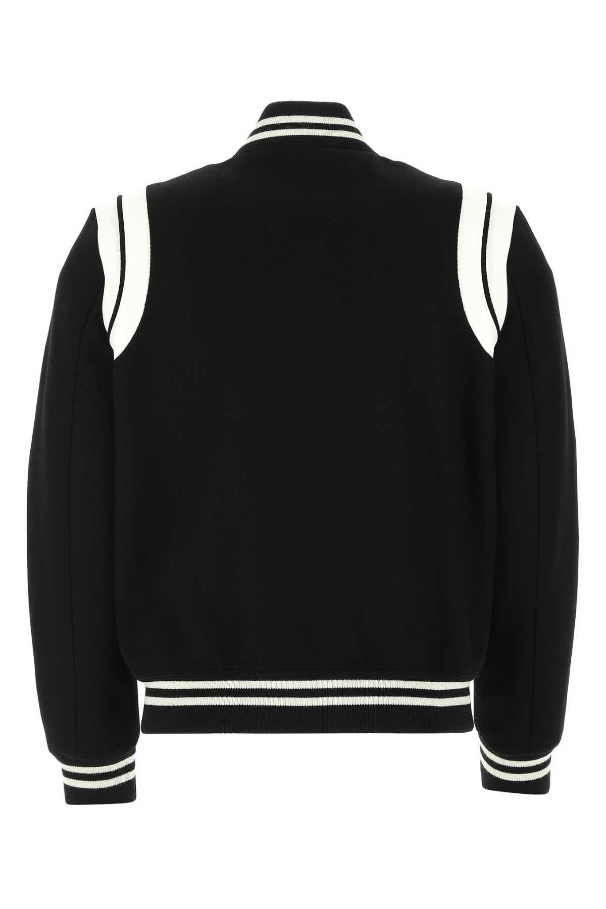 SAINT LAURENT Wool Blend Bomber Jacket for Men