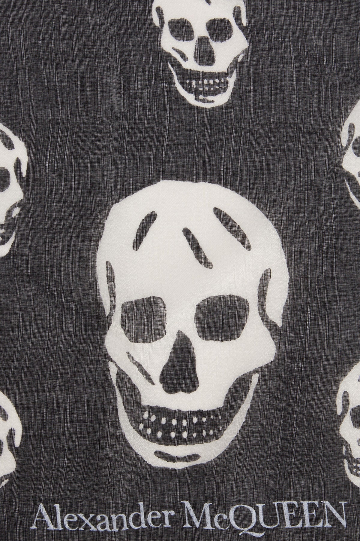 ALEXANDER MCQUEEN Silk Foulard 120 cm x 104 cm