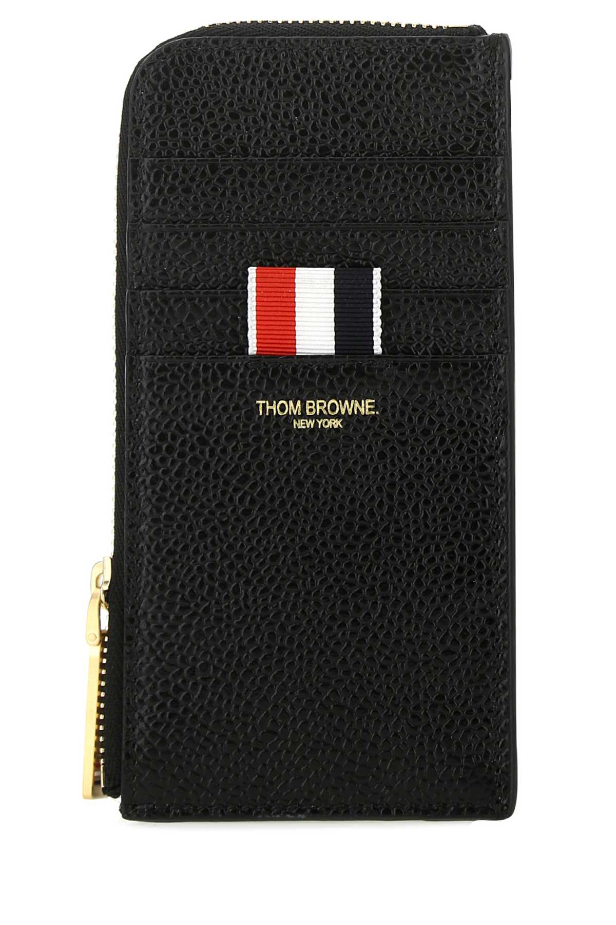 THOM BROWNE Mini Leather Coin Purse - 14 cm x 7 cm