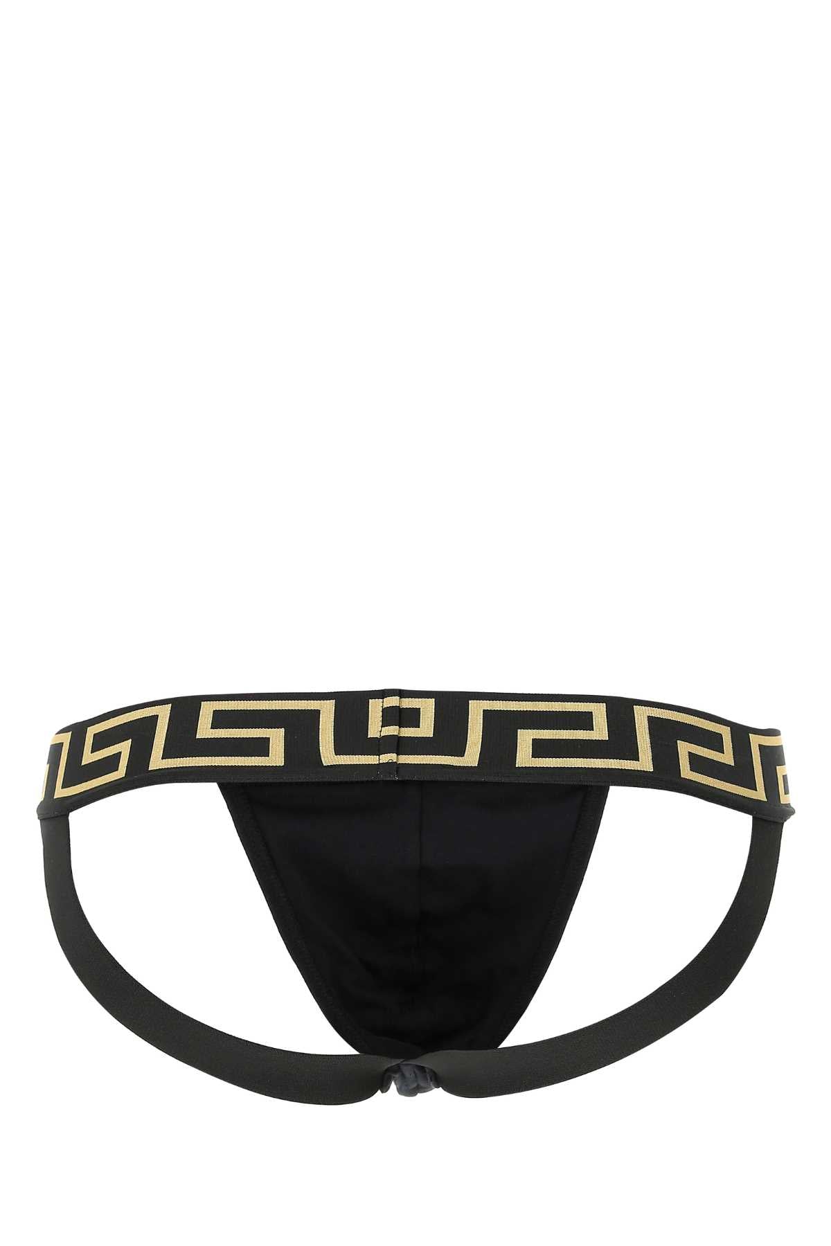 VERSACE Stretch Cotton Jockstrap - Sleek and Supportive Fit