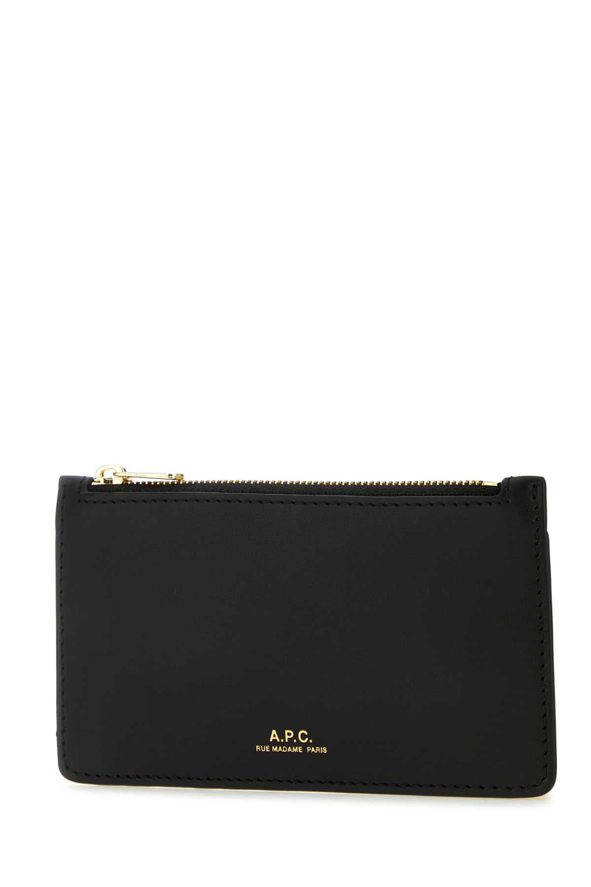 A.P.C. Mini Leather Willow Card Holder - 13.5 cm x 8 cm