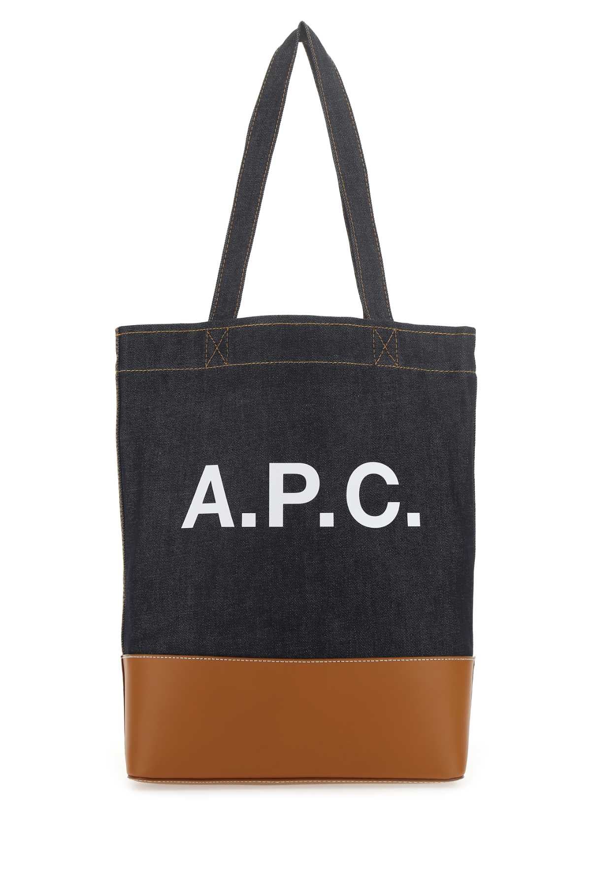A.P.C. Denim Cohlo Handbag - 30 cm Width