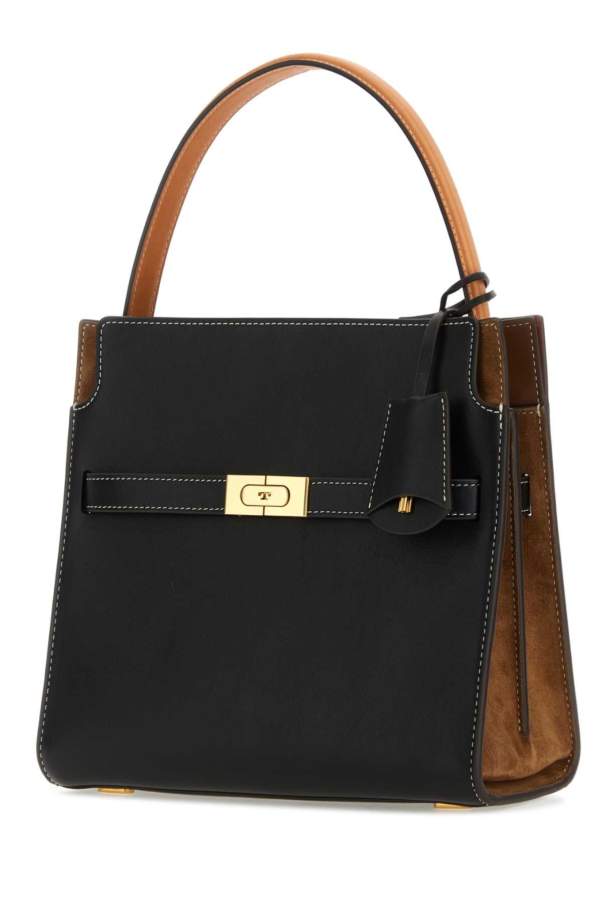 TORY BURCH Mini Two-tone Leather Small Double Handbag