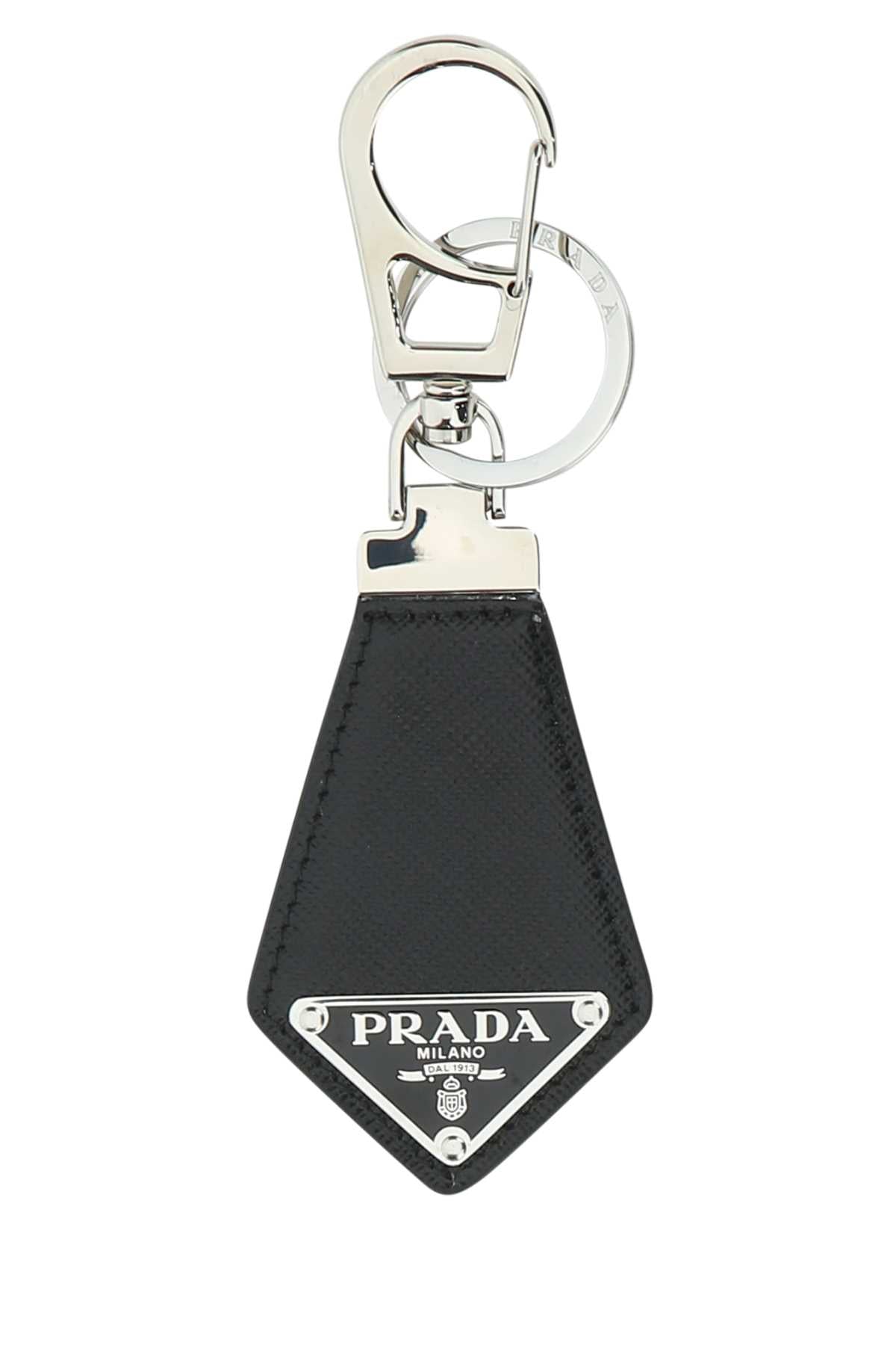 PRADA Elegant Leather Key Ring - 14 cm
