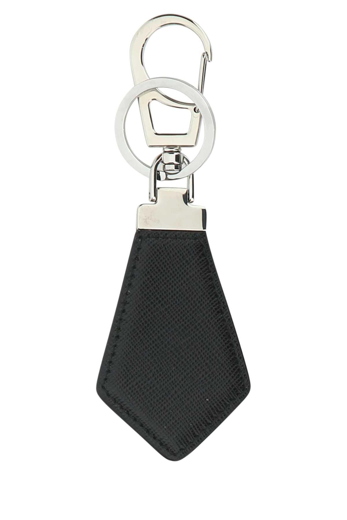 PRADA Elegant Leather Key Ring - 14 cm