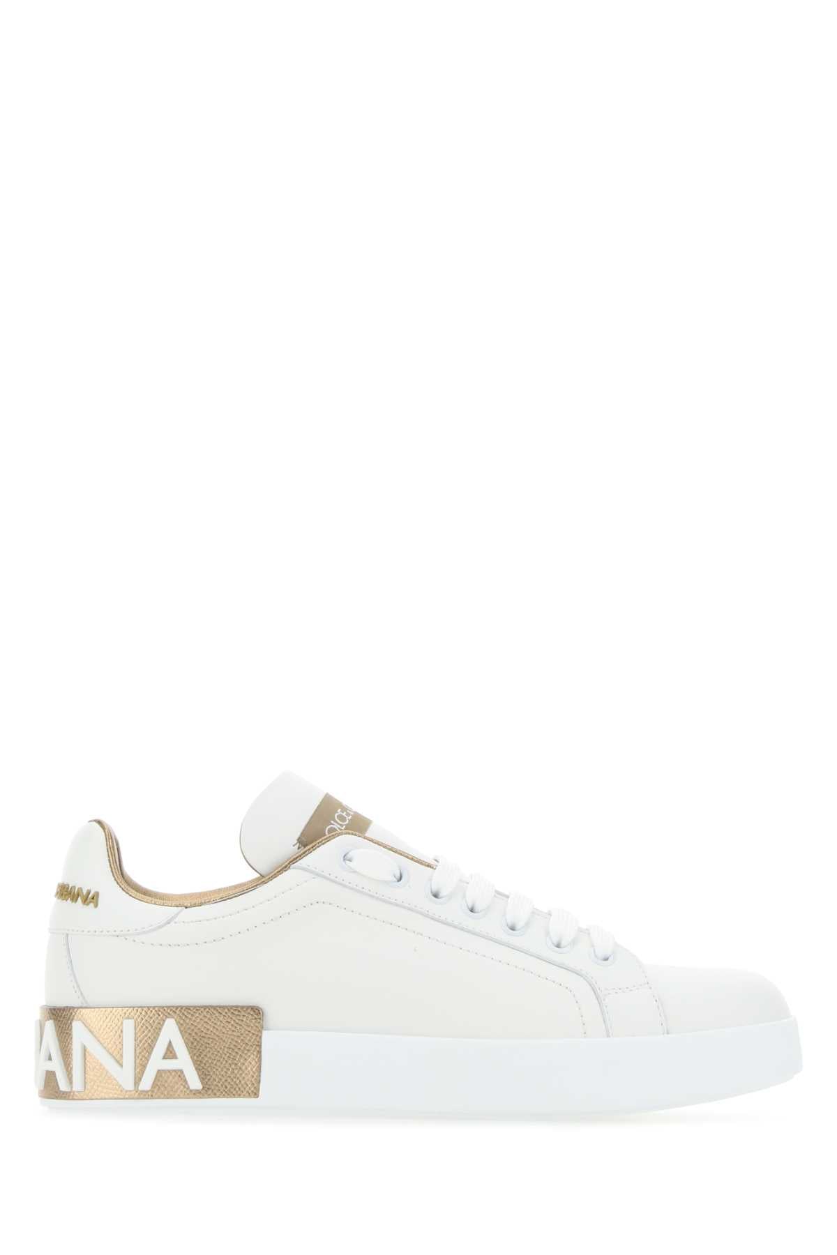 DOLCE & GABBANA Stylish Nappa Leather Portofino Sneakers for Women