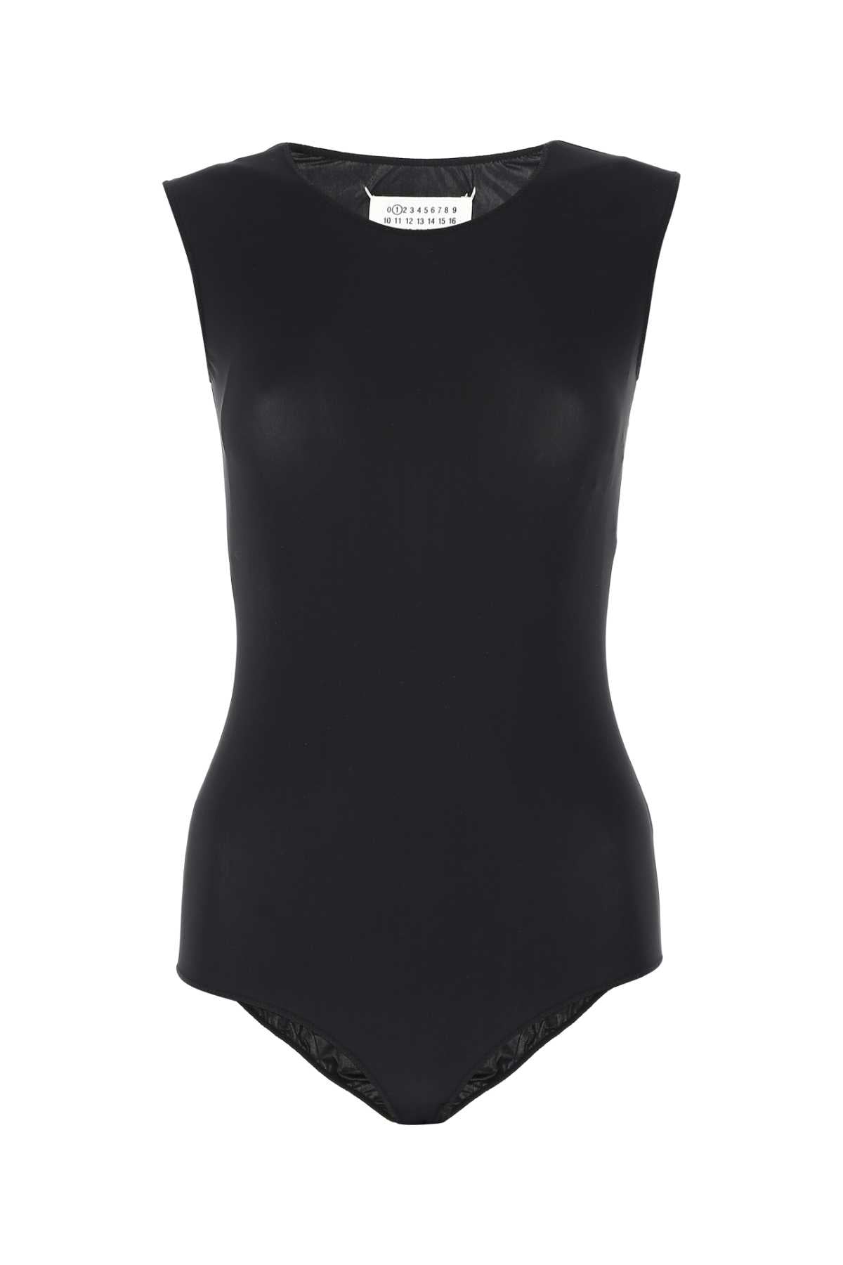 MAISON MARGIELA Sleek Sleeveless Stretch Bodysuit with Unique Detail