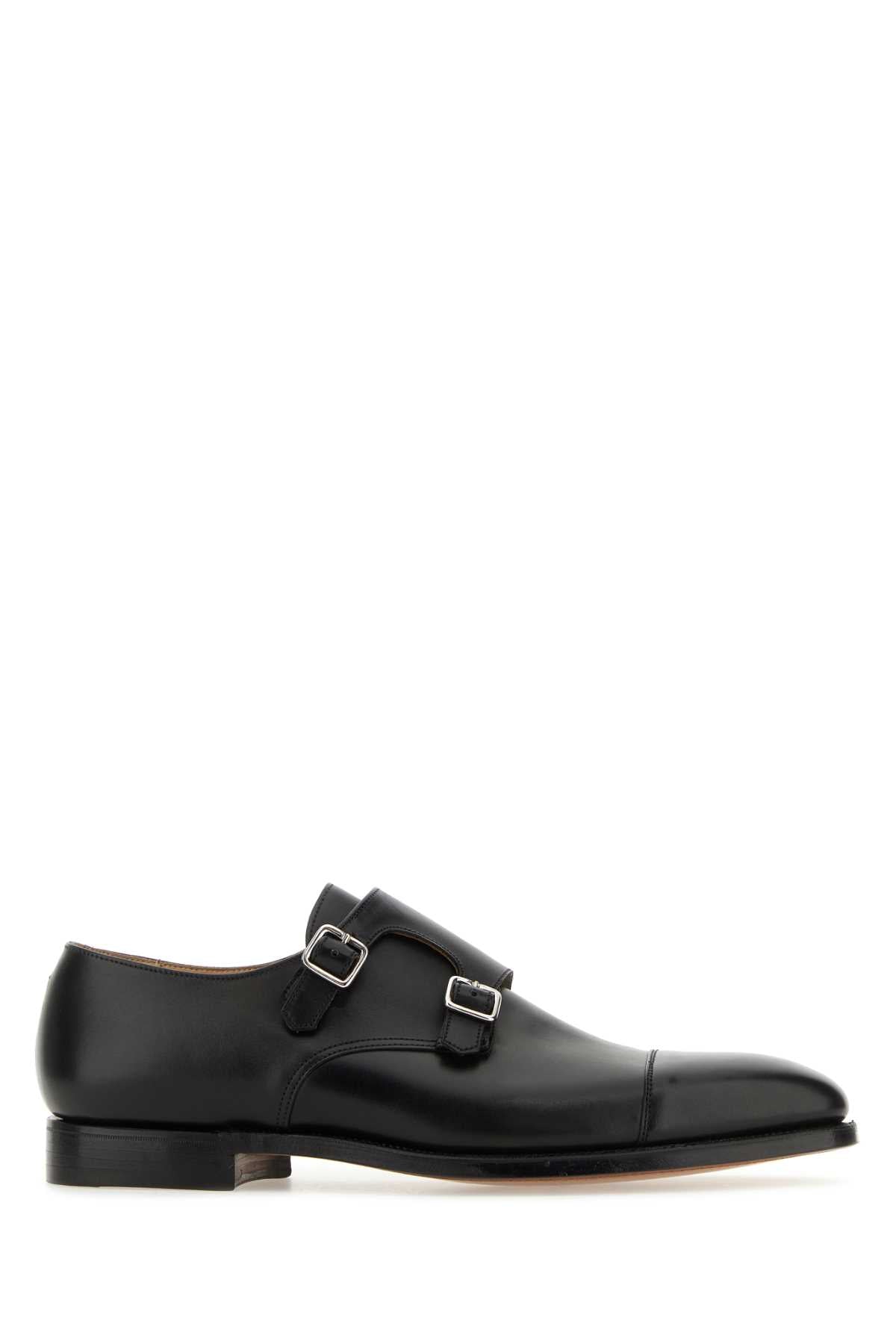 CROCKETT&JONES Classic Leather Lowndes Monk Strap Shoes for Men