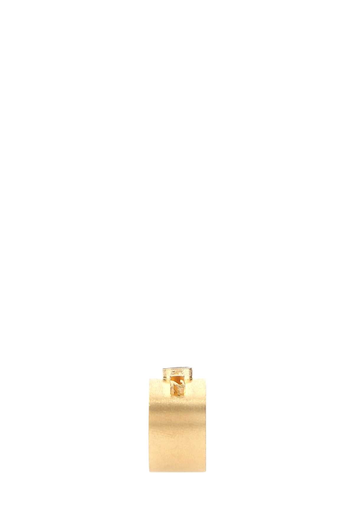 MAISON MARGIELA Minimalist 925 Silver Ring with Gold Finish