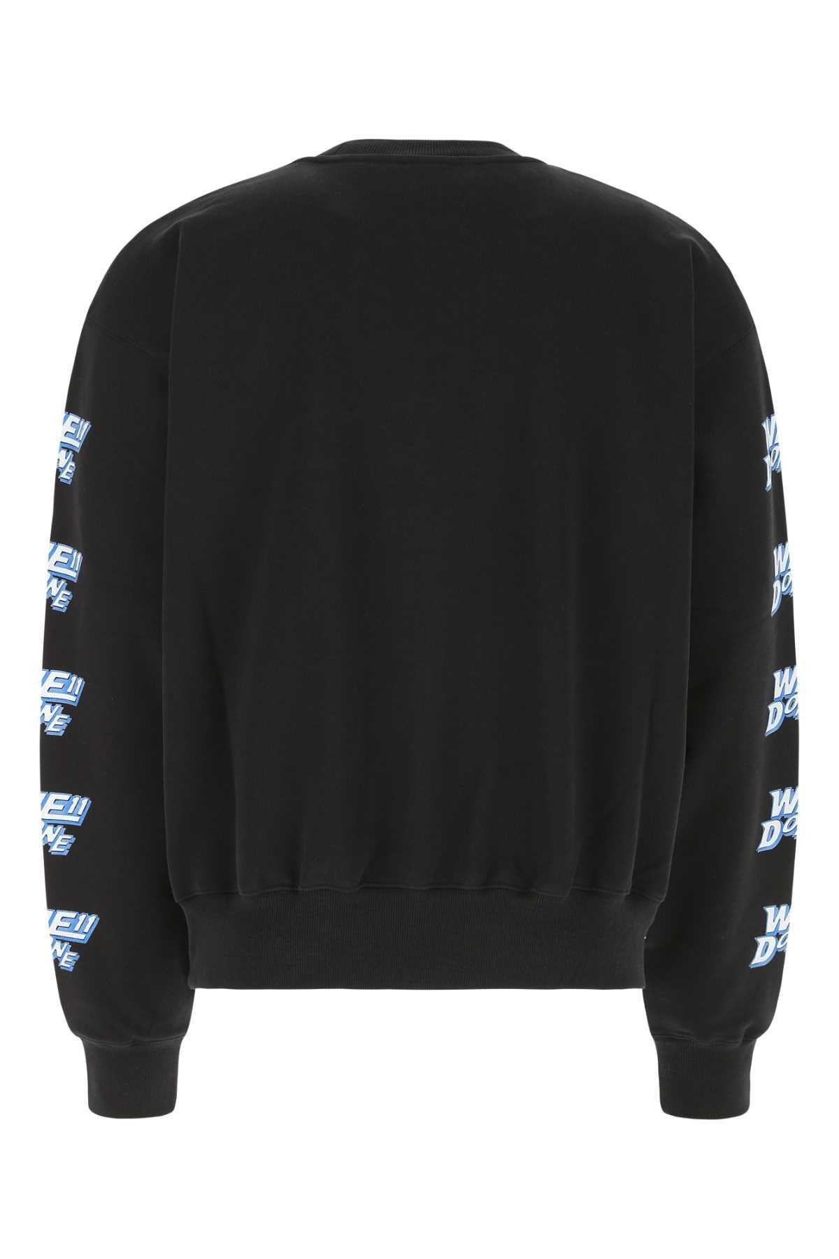 WE11 DONE Oversized Cotton Sweatshirt for Men