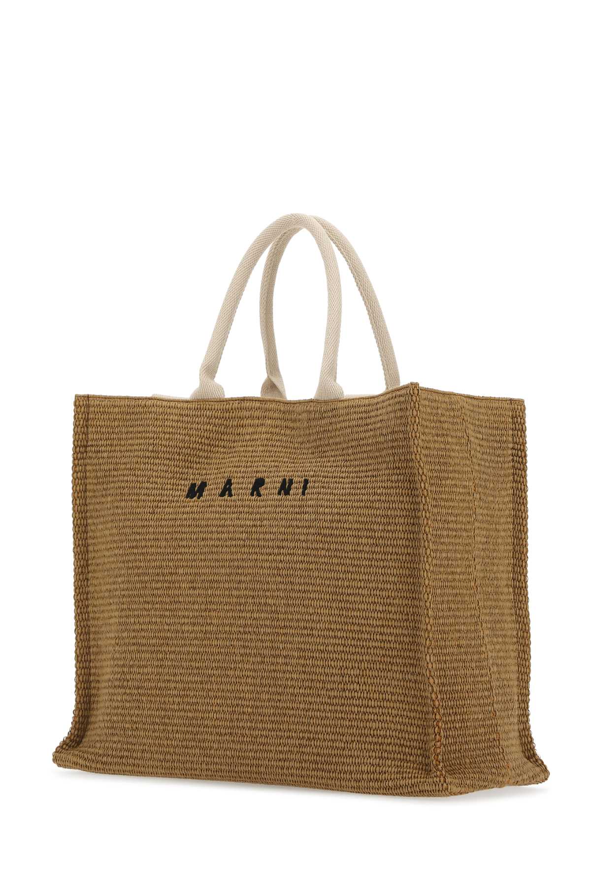 MARNI Biscuit Raffia Shopping Handbag 45 cm x 34 cm x 19 cm