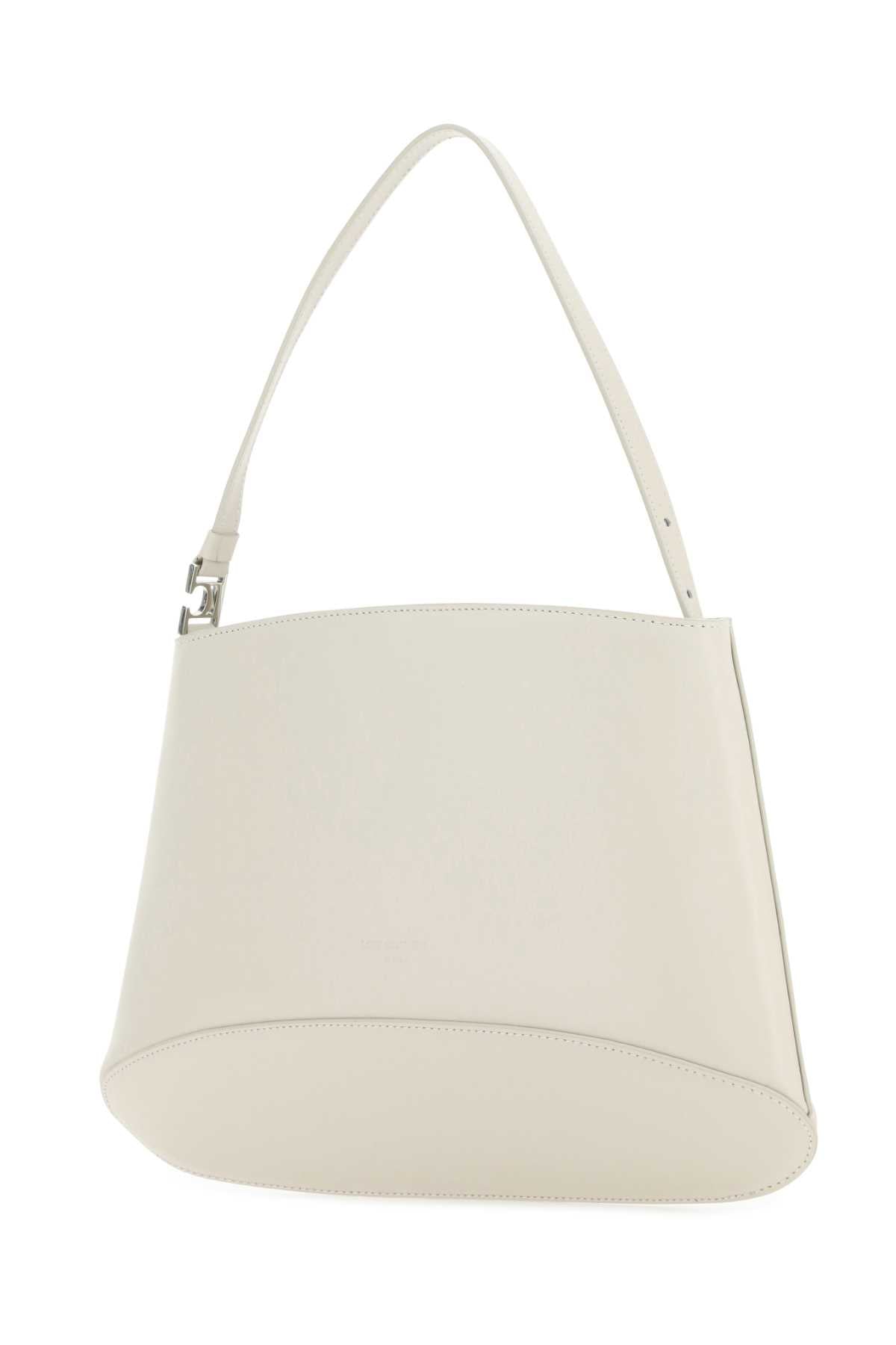 LOW CLASSIC Ivory Mini Leather Handbag - 28 cm x 17 cm x 3 cm