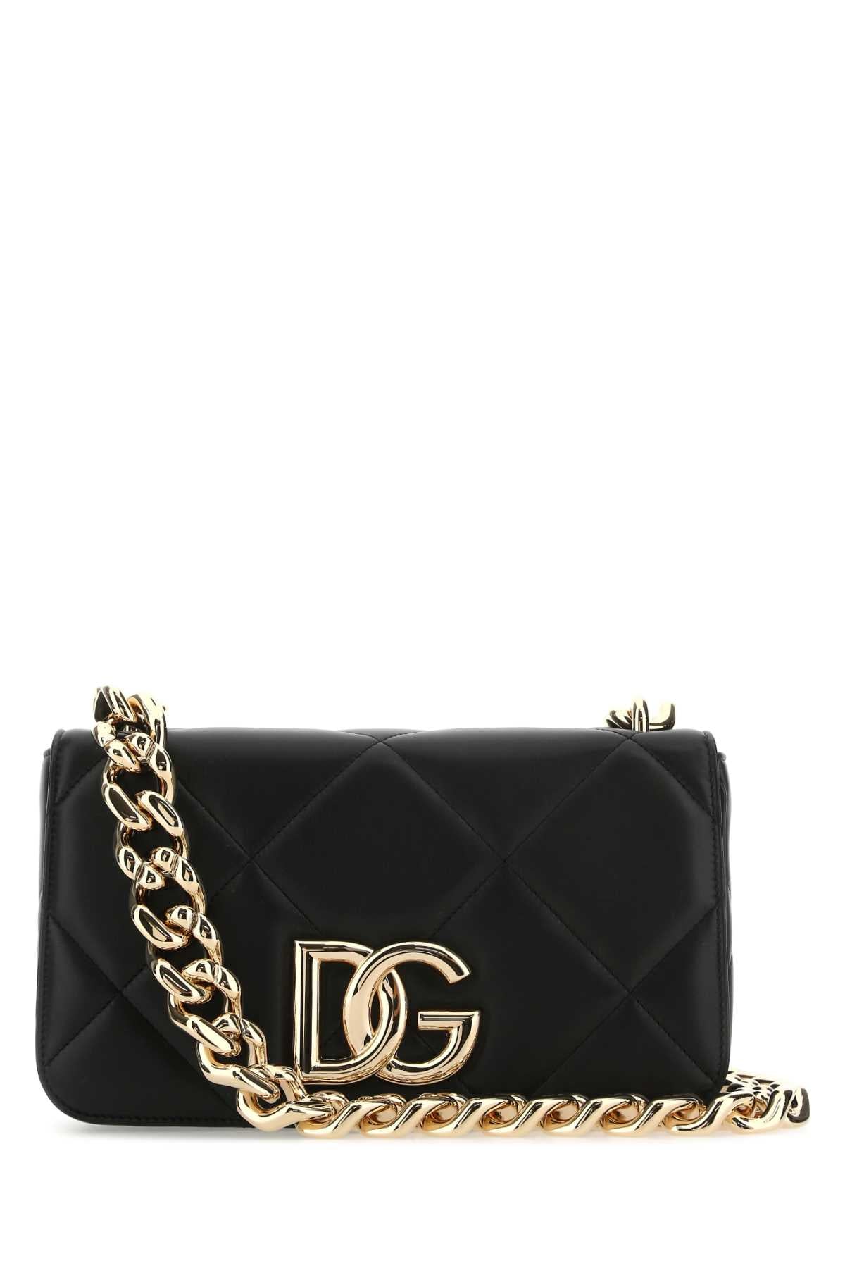 DOLCE & GABBANA Mini Nappa Leather 3.5 Shoulder Handbag