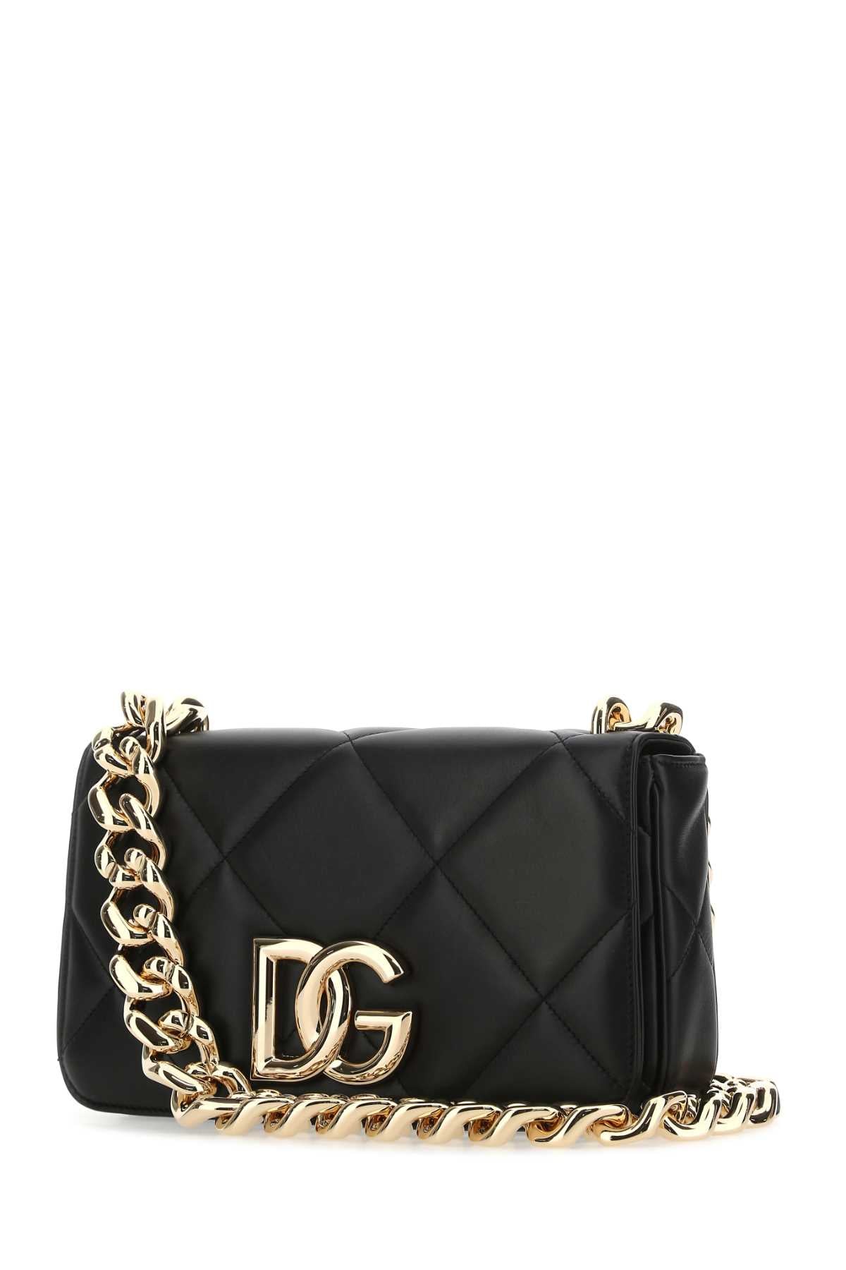 DOLCE & GABBANA Mini Nappa Leather 3.5 Shoulder Handbag