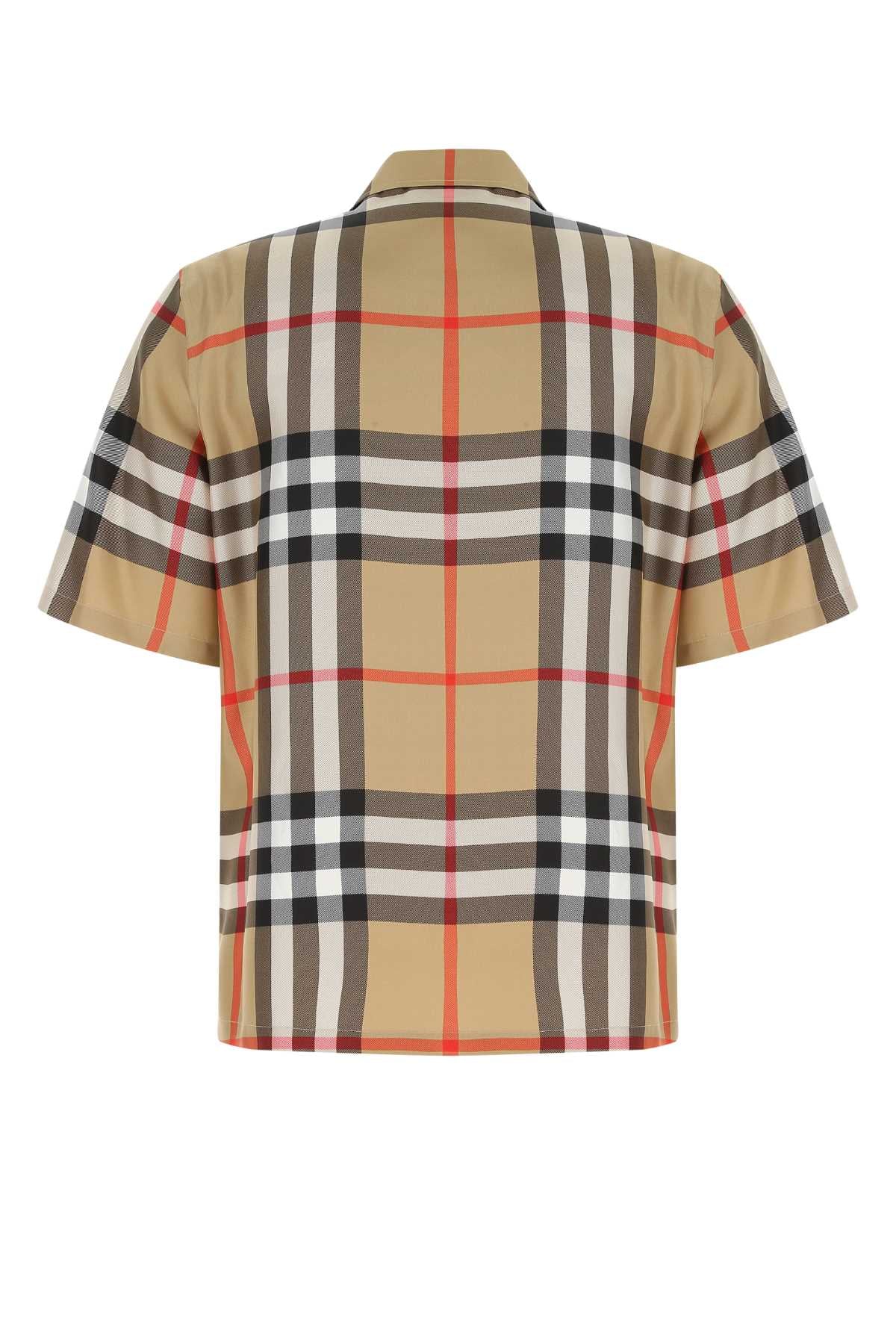 BURBERRY Luxury Embroidered Silk Shirt for Men