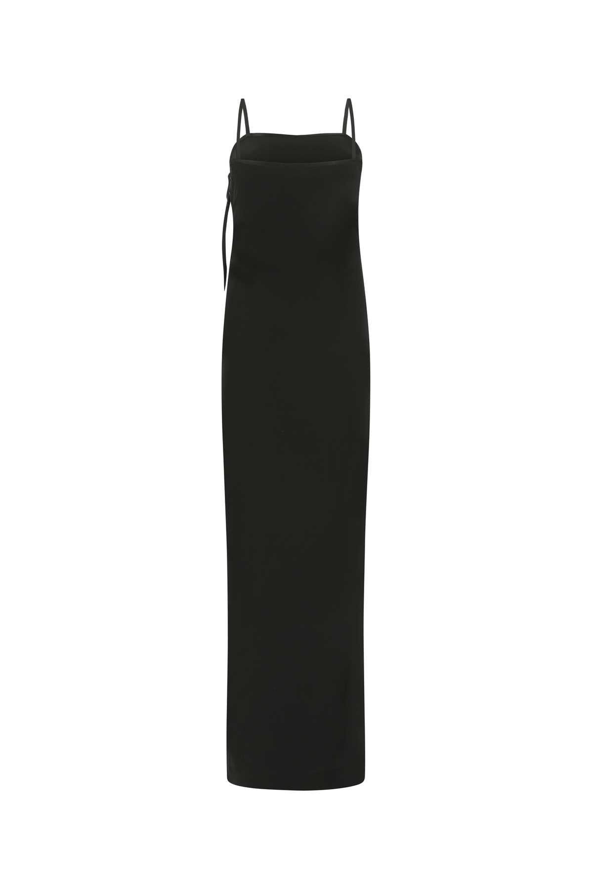 SAINT LAURENT Elegant Crepe Long Dress for Women