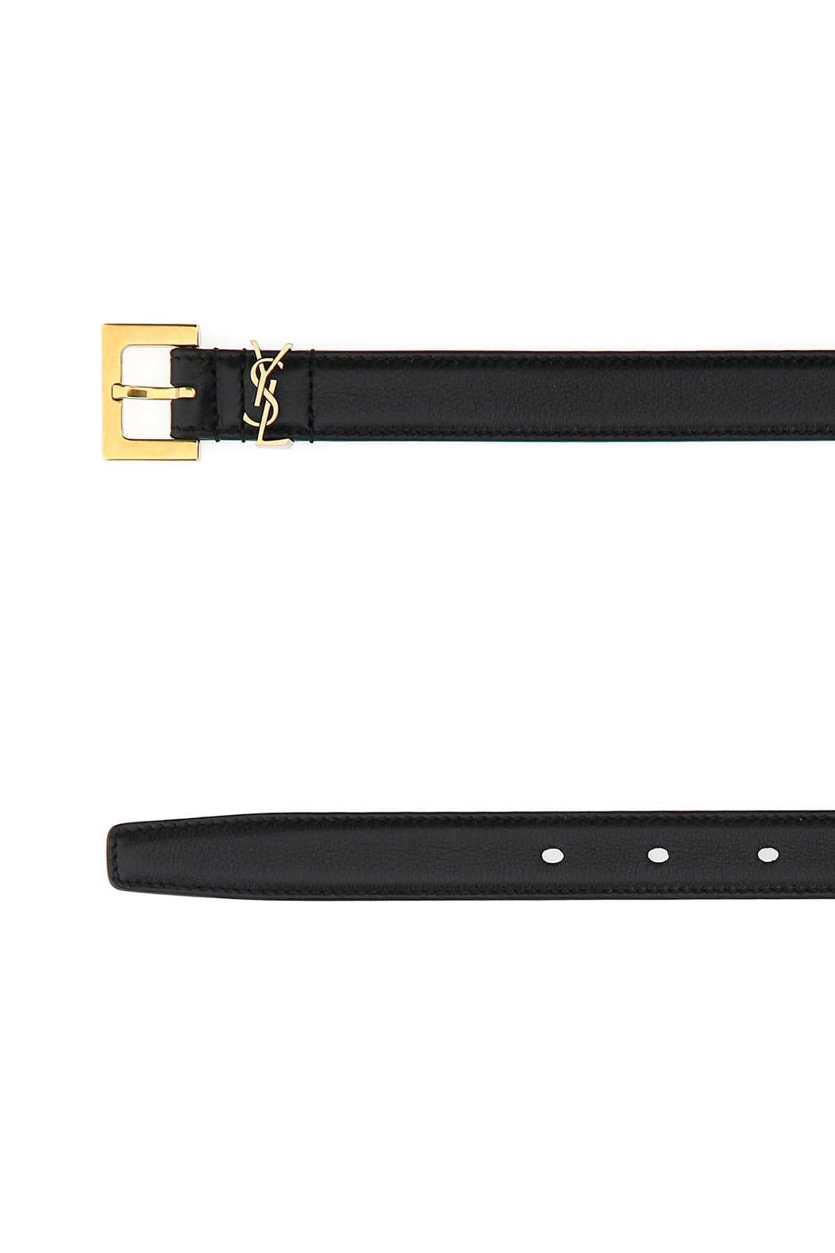 SAINT LAURENT Classic Leather Belt - 2 cm Width