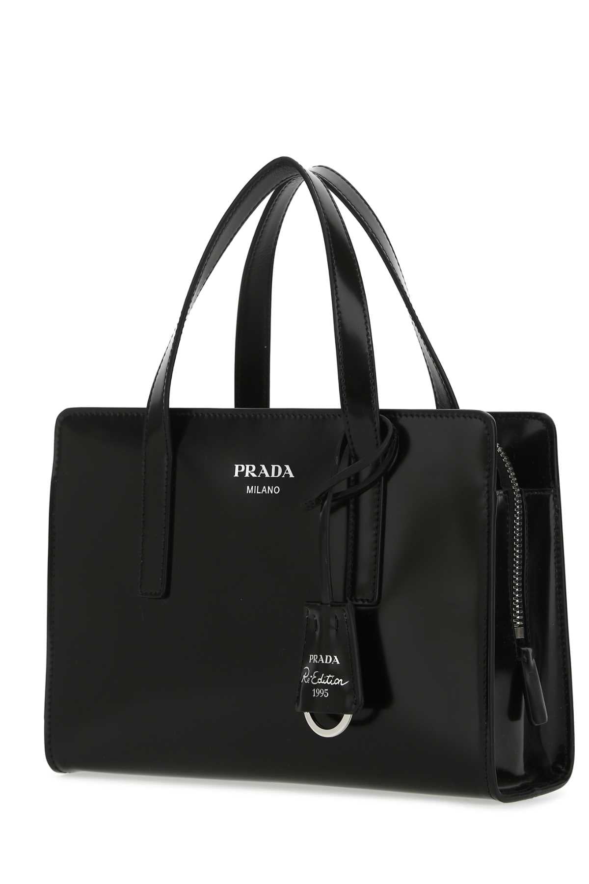 PRADA Mini Leather Re-Edition Handbag - 22 cm x 15 cm x 7.5 cm