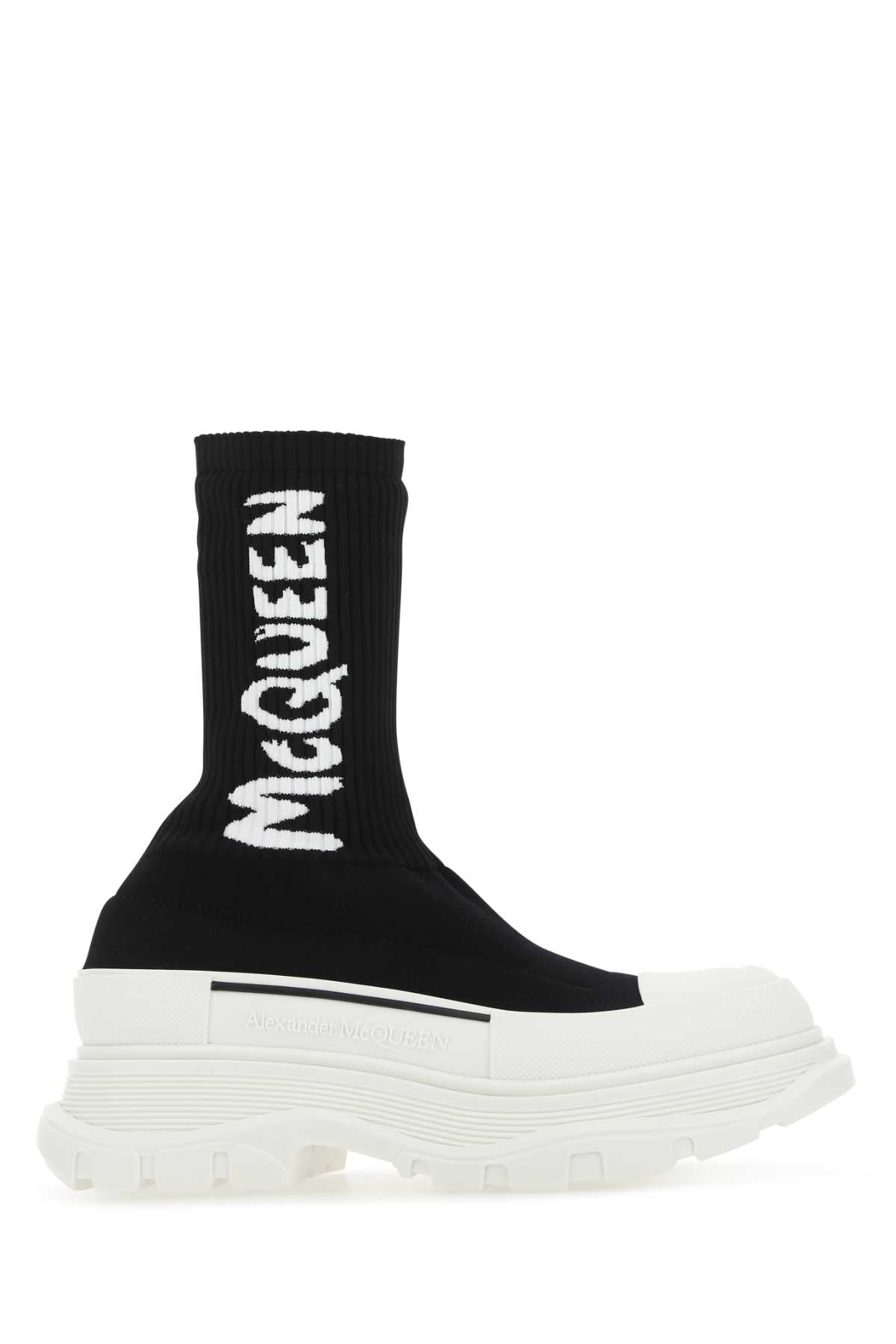 ALEXANDER MCQUEEN Women's Stretch Nylon Tread Slick Mini Sneakers