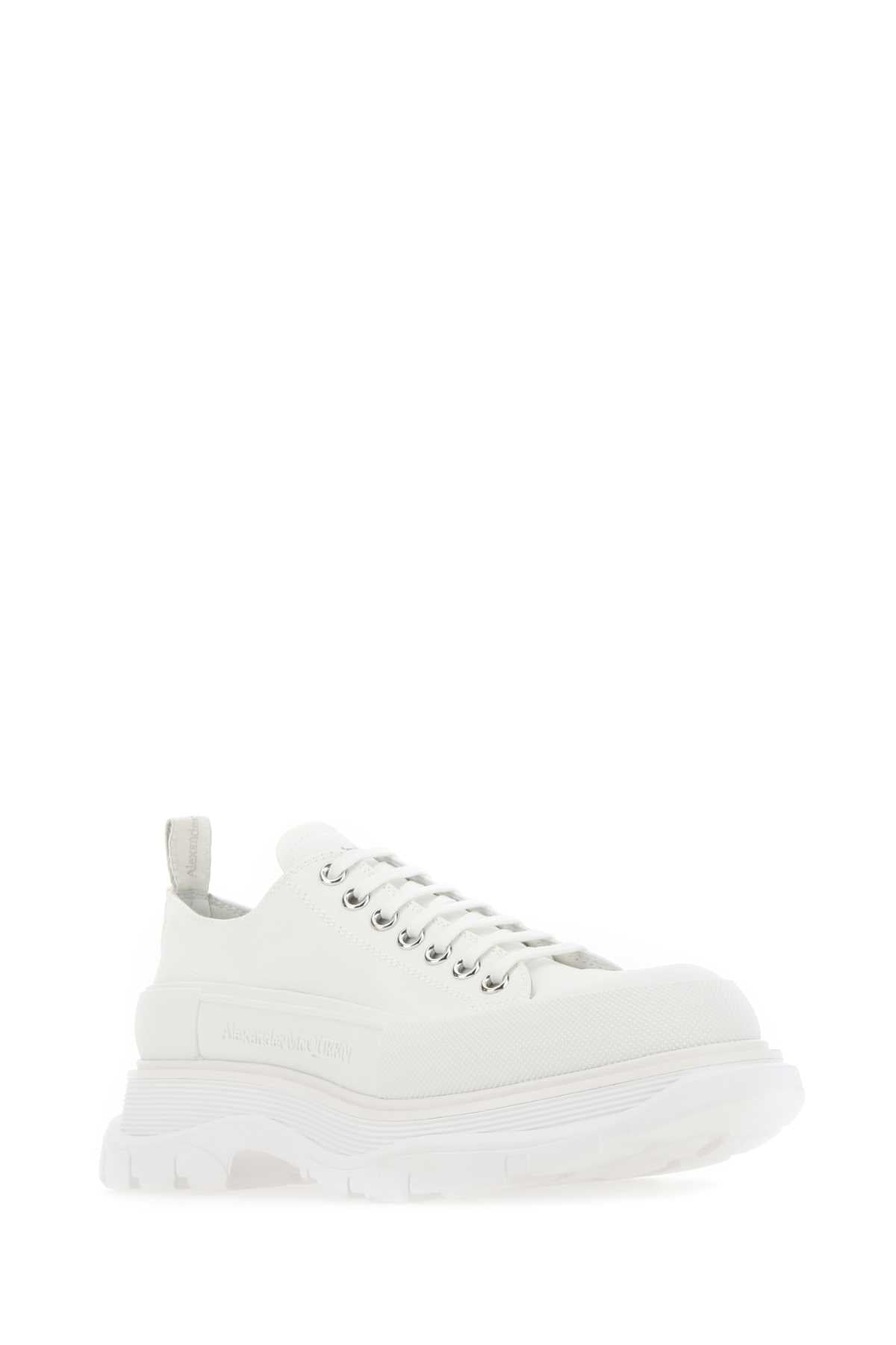 ALEXANDER MCQUEEN Men's Canvas Tread Slick Sneakers