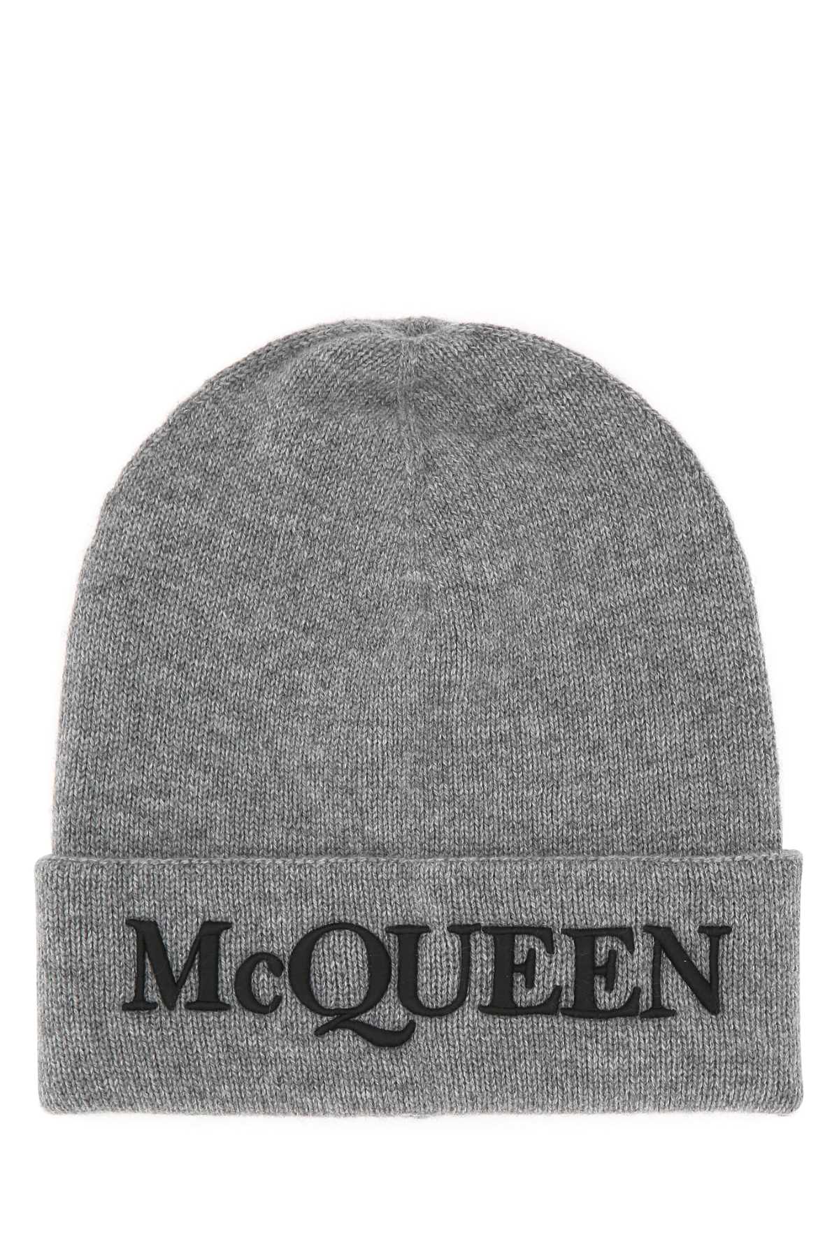ALEXANDER MCQUEEN Premium Cashmere Beanie Hat for Men