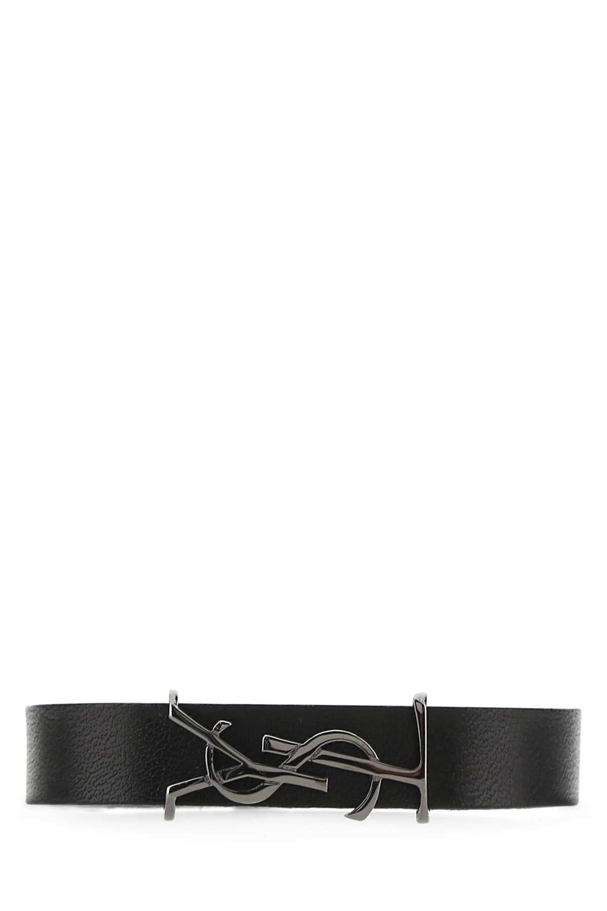 SAINT LAURENT Leather Opyum Bracelet for Men