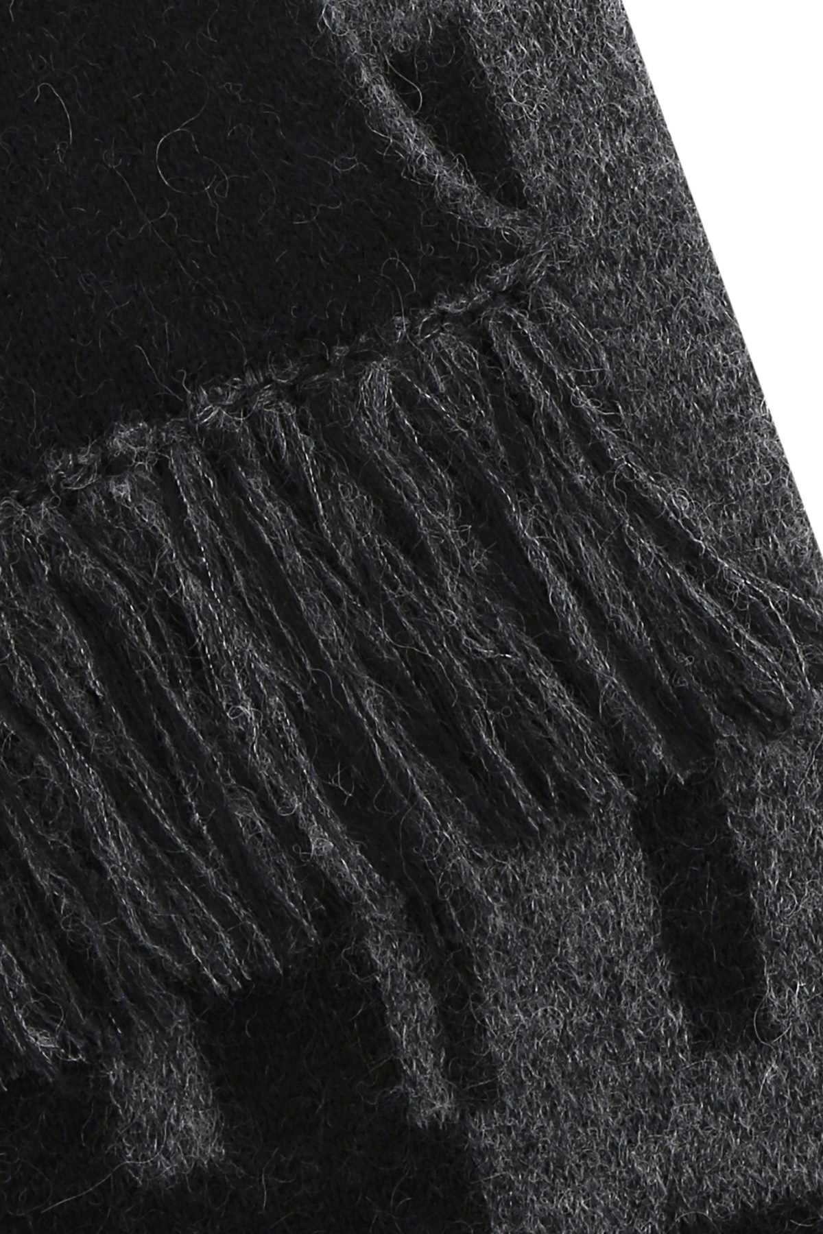 SAINT LAURENT Printed Wool Blend Scarf - 165 cm x 18 cm