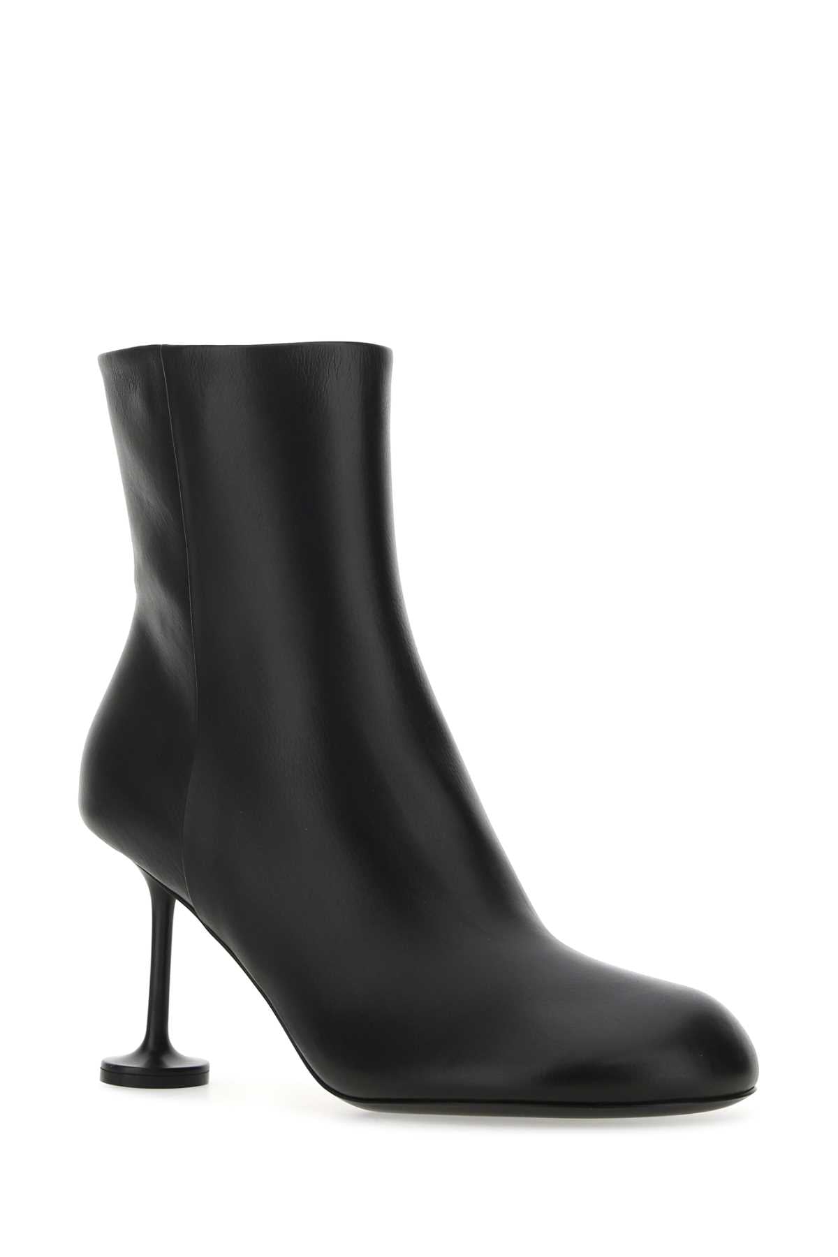 BALENCIAGA Chic Leather Lady Ankle Boots with 9 cm Heel Height