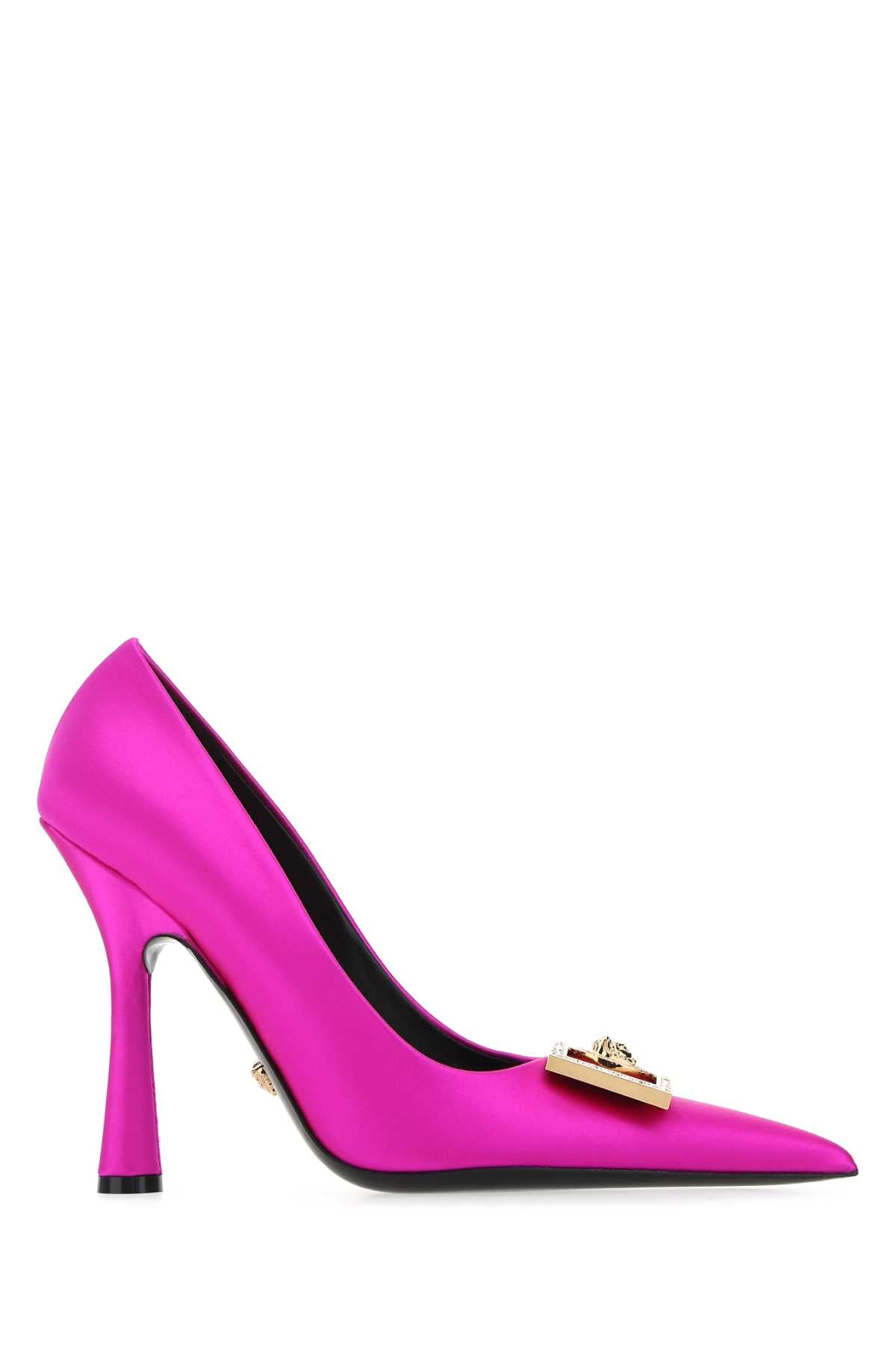 VERSACE Chic Satin Pumps with 11 cm Heel