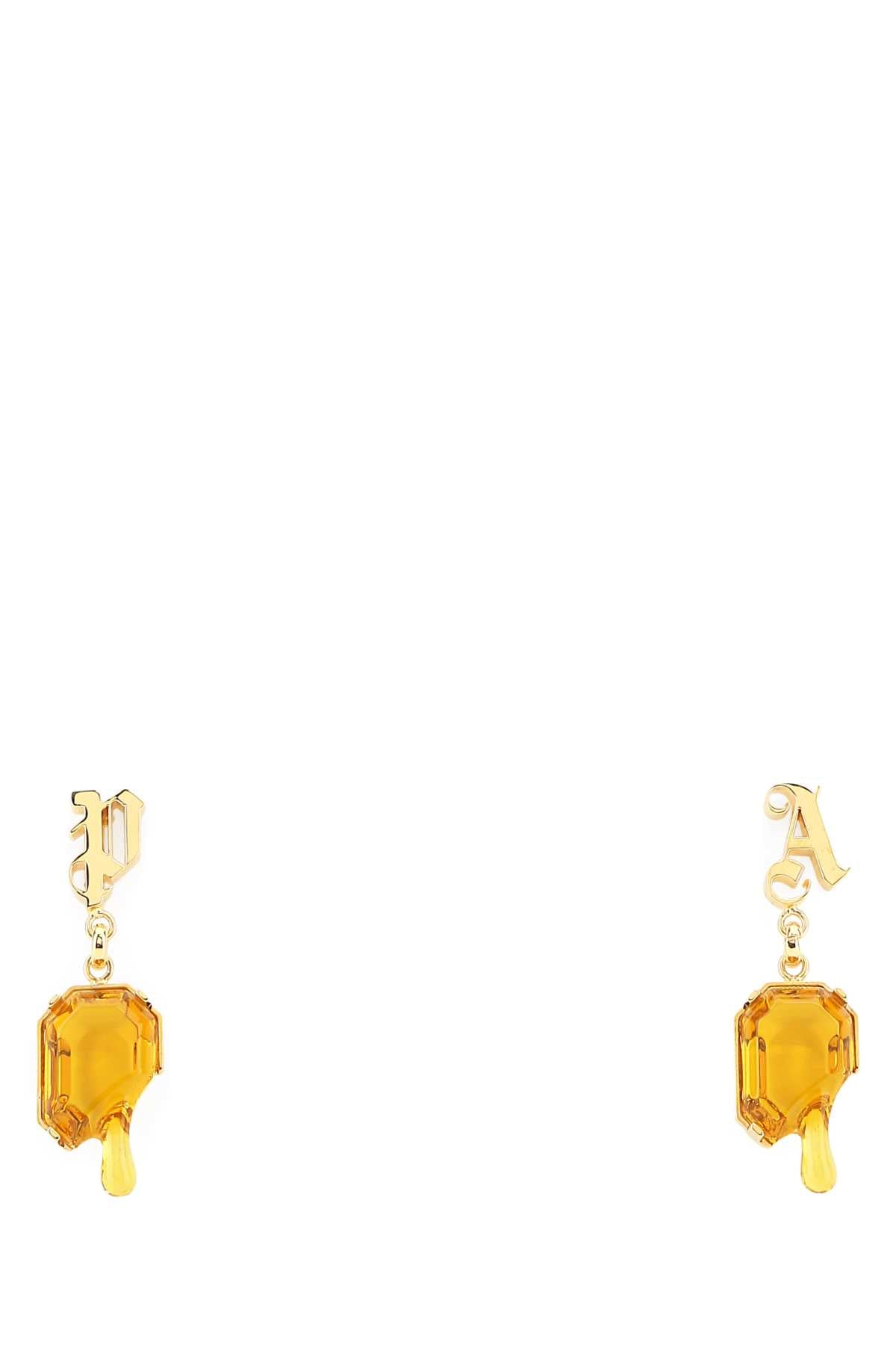 PALM ANGELS Mini Golden Metal Earrings