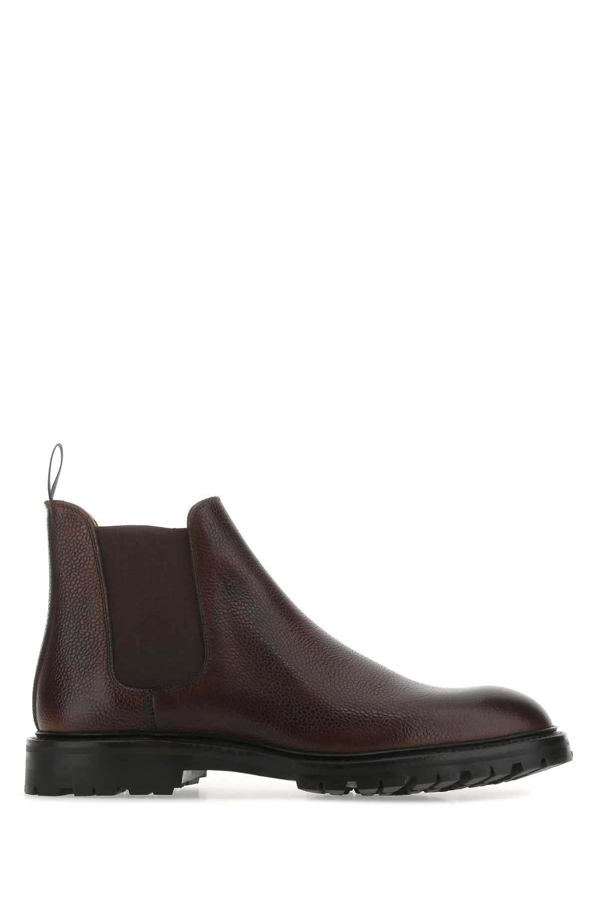 CROCKETT&JONES Leather Chelsea Ankle Boots for Men - Size 11