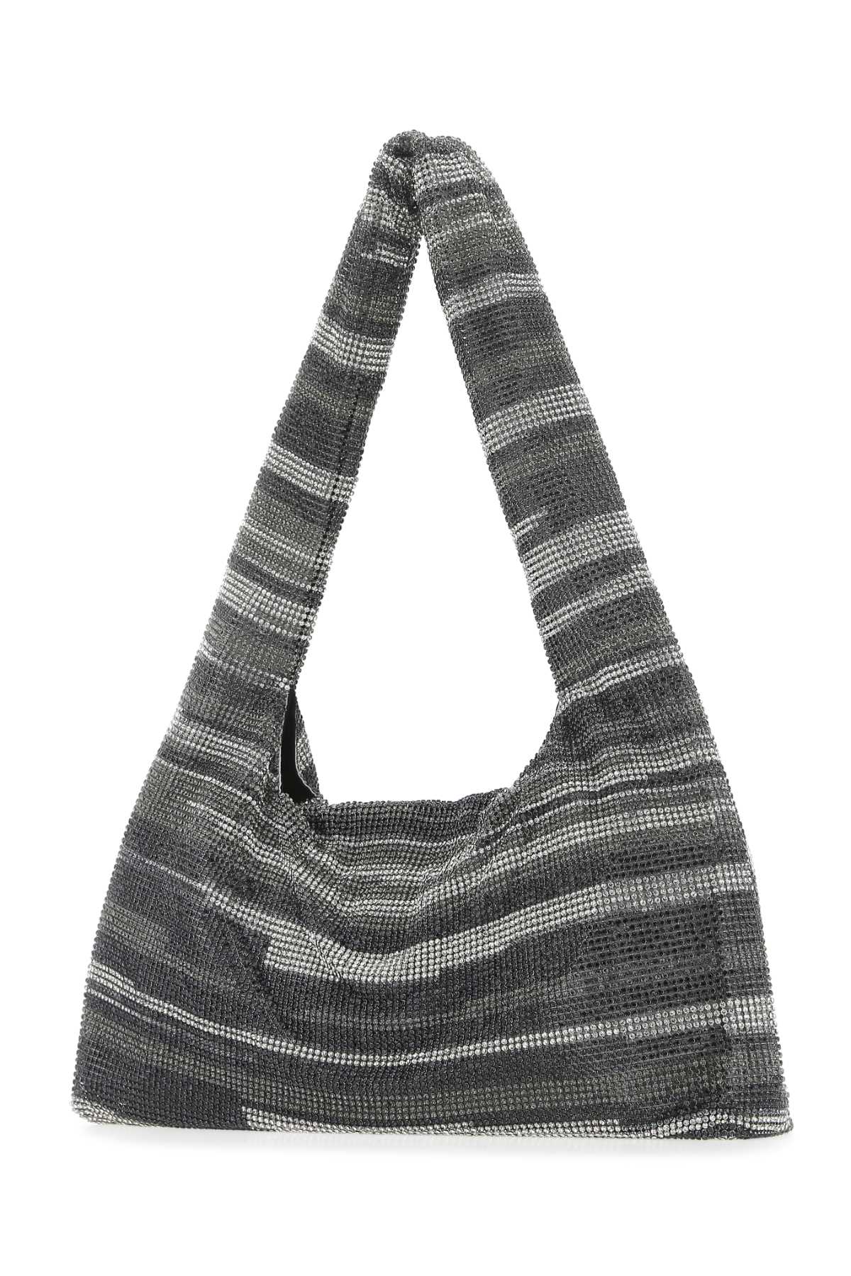 KARA Multicolor Rhinestones Handbag - 29 cm x 16 cm