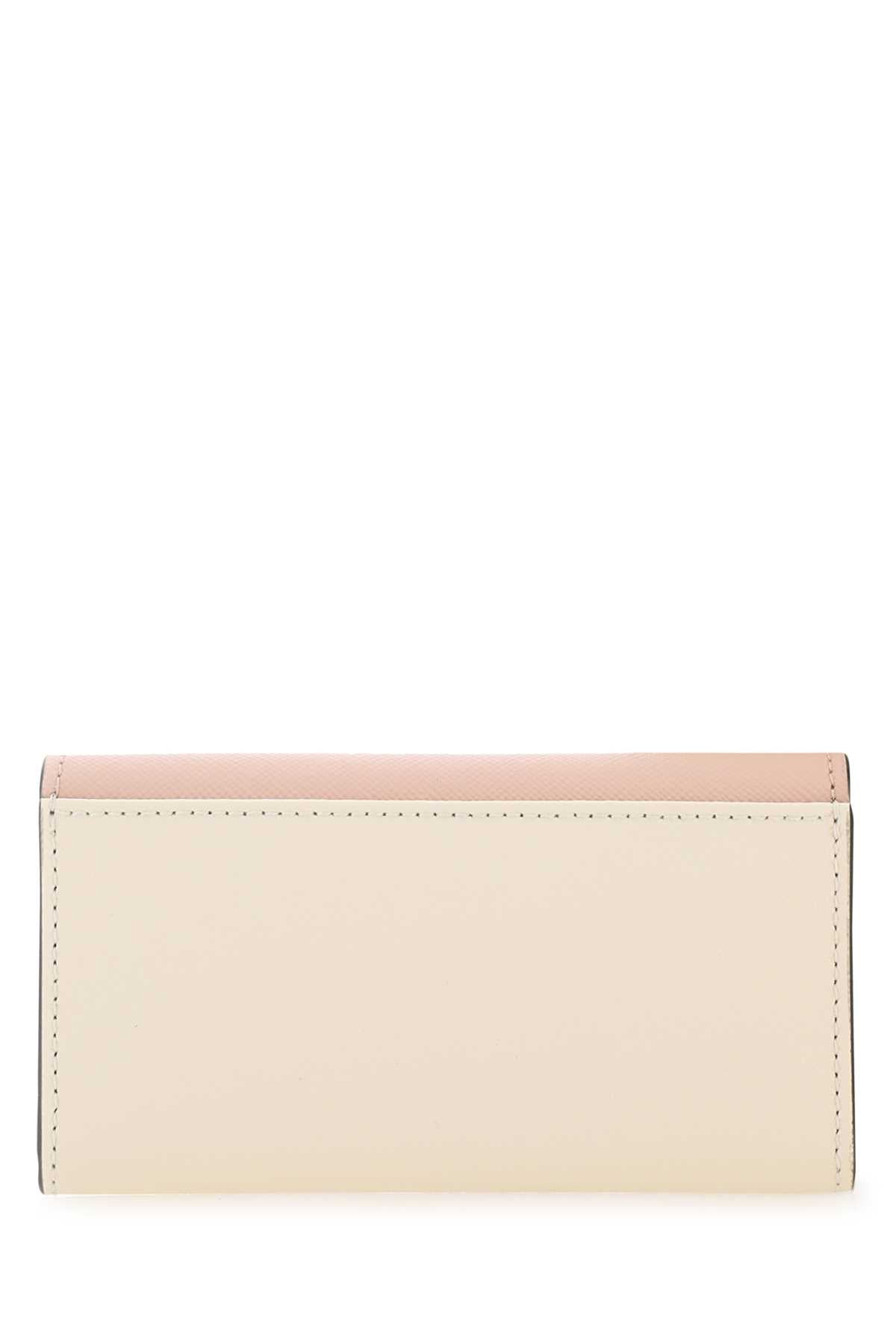 MARNI Mini Two-Tone Leather Key Chain Case