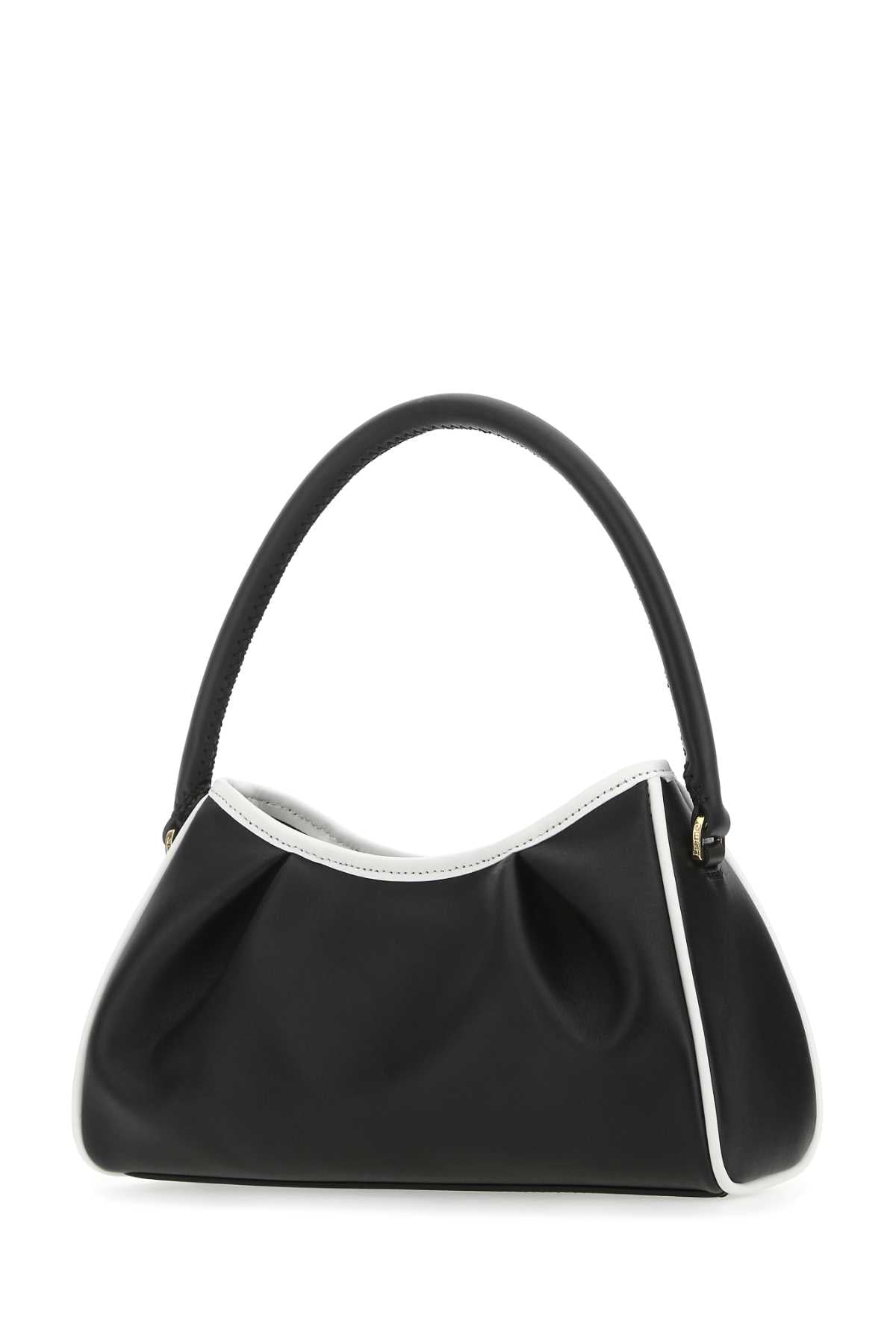 ELLEME Two-tone Leather Dimple Moon Mini Shoulder Handbag (28cm x 14cm x 9cm)