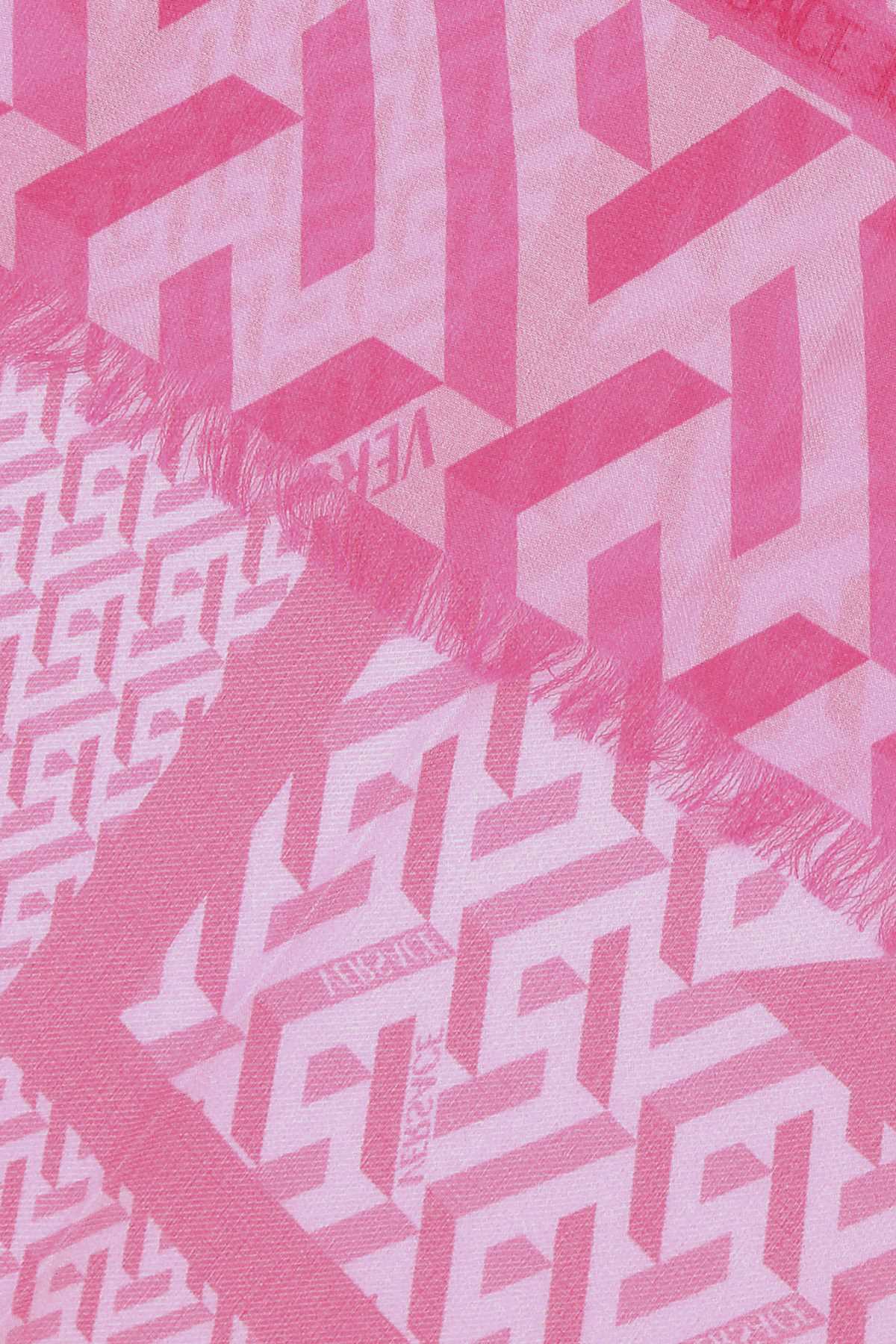 VERSACE Printed Modal Blend Scarf - 140 cm x 140 cm