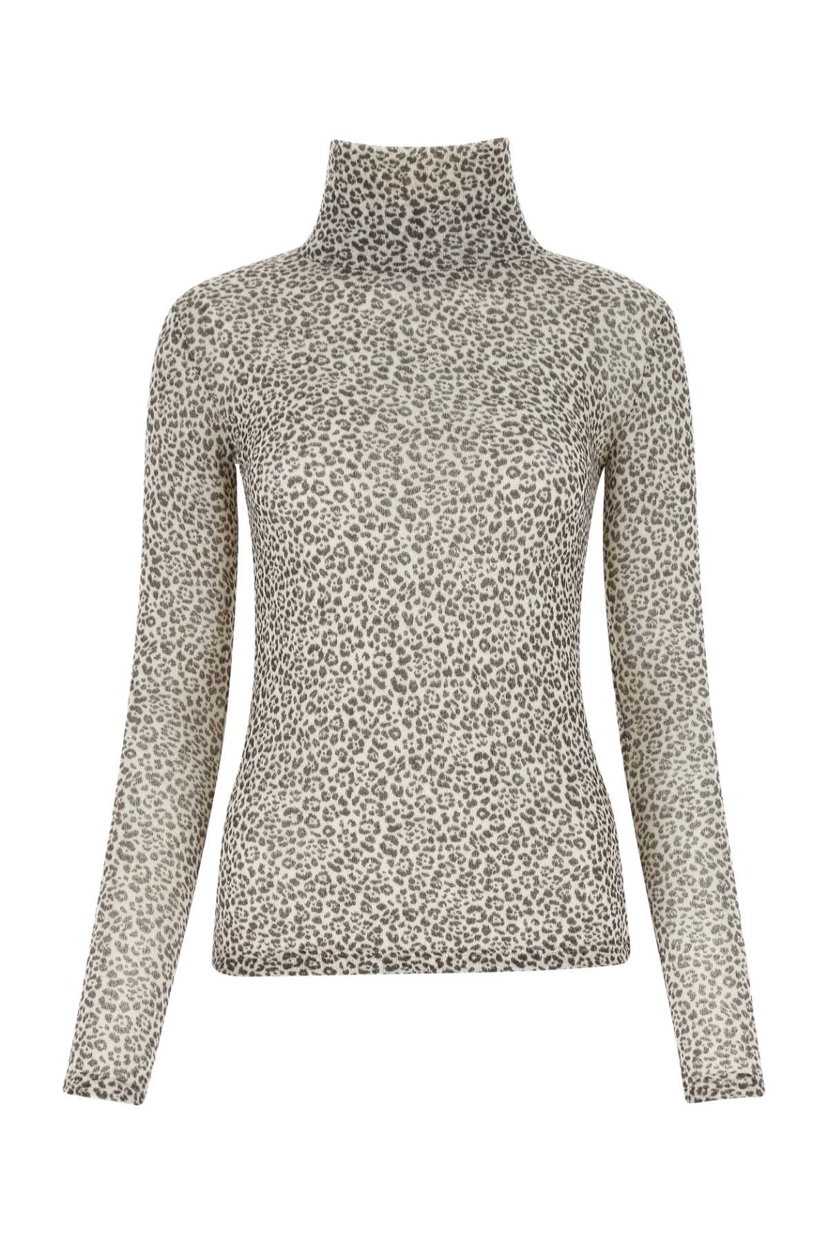 SAINT LAURENT Printed Wool Top for Women