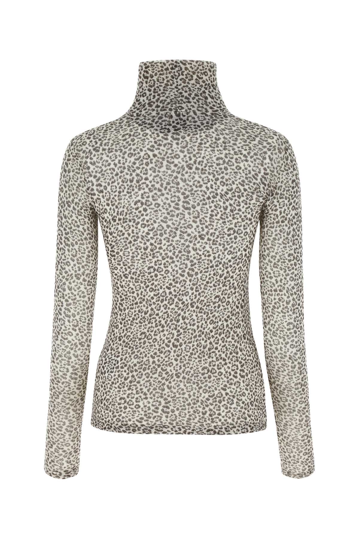 SAINT LAURENT Printed Wool Top for Women