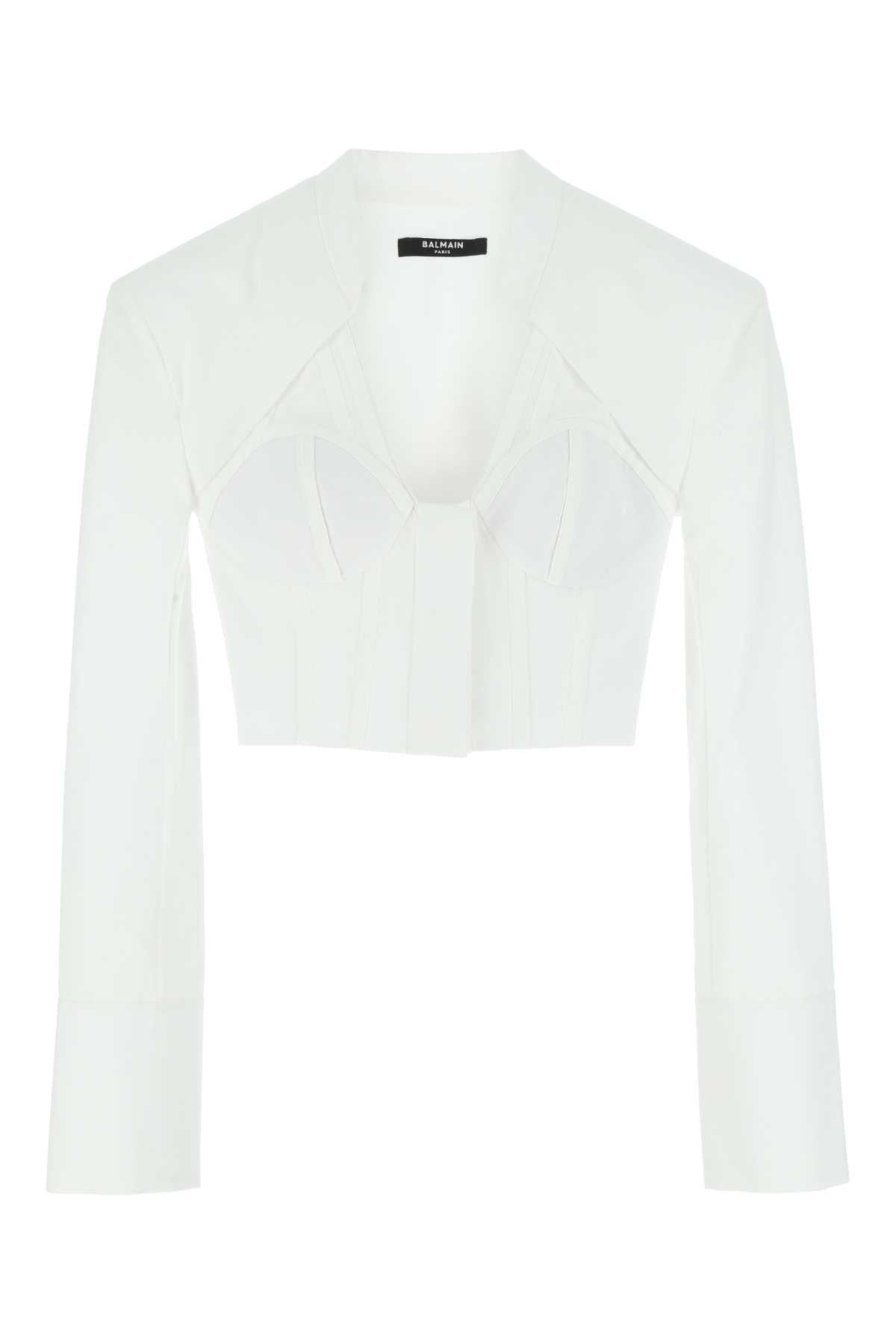 BALMAIN Elegant Poplin Shirt for Women - Size Available