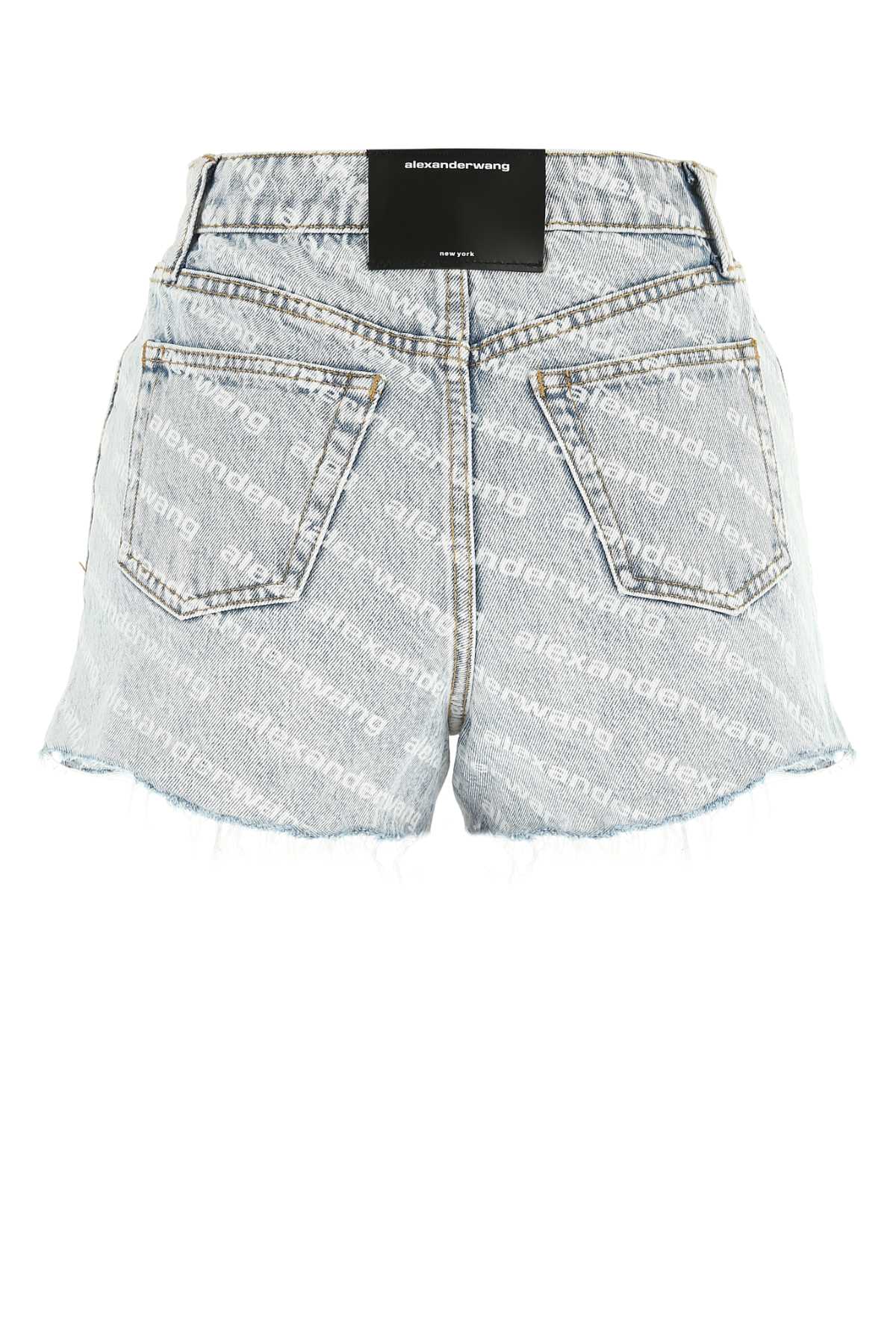 ALEXANDER WANG Printed Denim Shorts for Women
