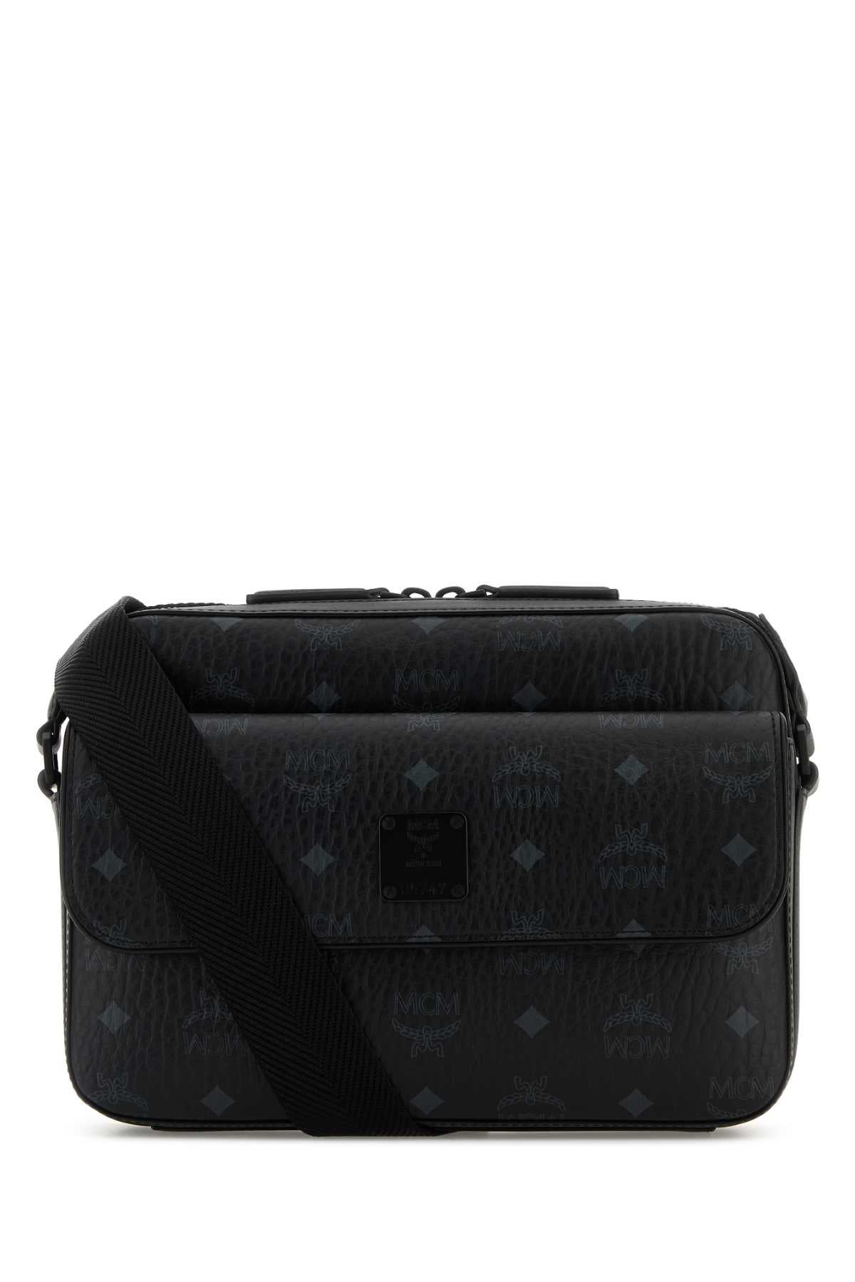 MCM Printed Canvas Aren Mini Messenger Crossbody Handbag