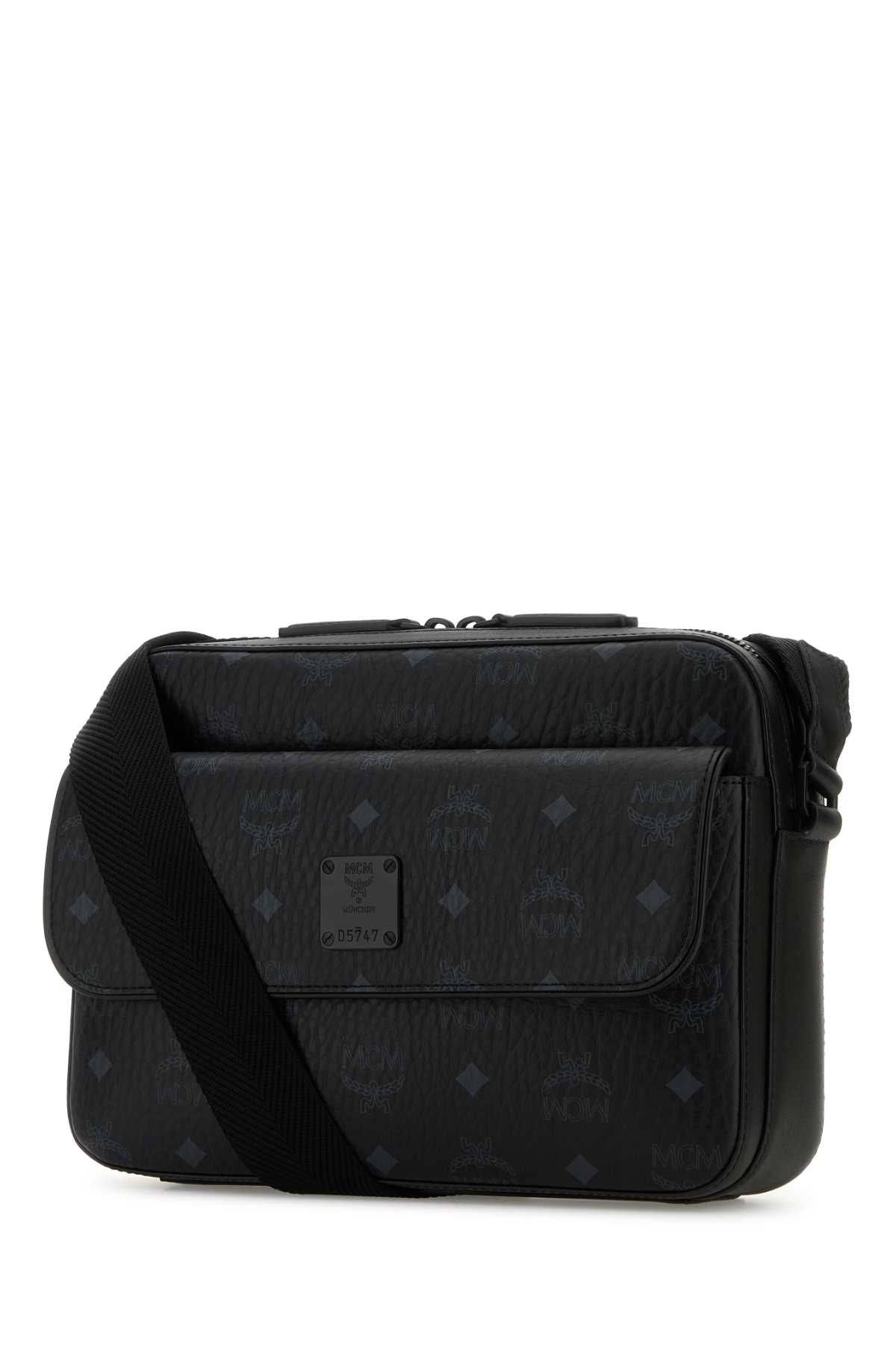 MCM Printed Canvas Aren Mini Messenger Crossbody Handbag