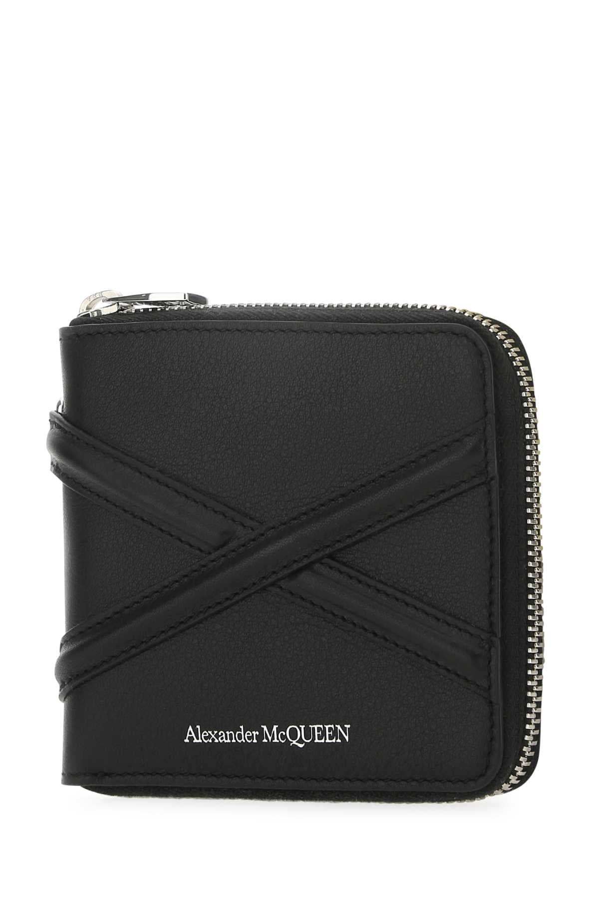 ALEXANDER MCQUEEN Mini Leather Wallet - 11 x 10 x 2 cm