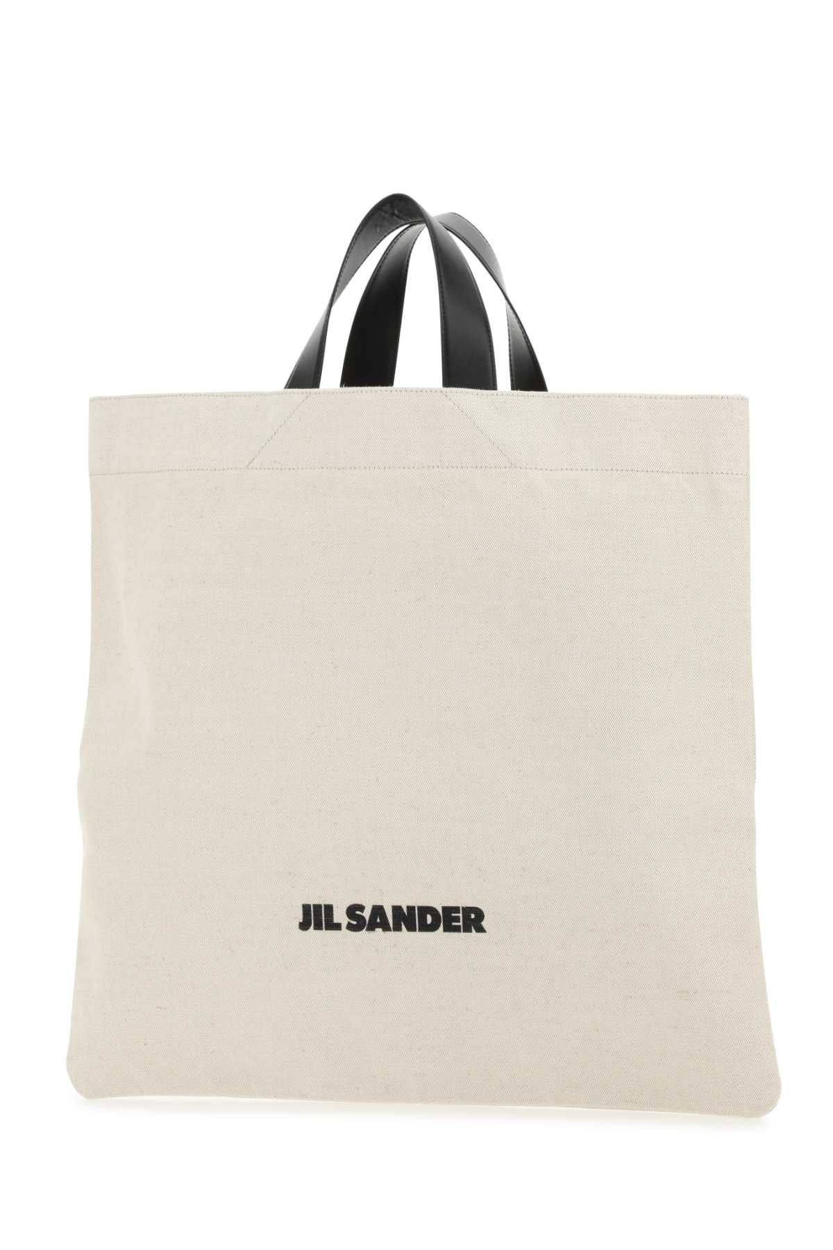 JIL SANDER Sand Canvas Shopping Handbag - 48cm x 47cm