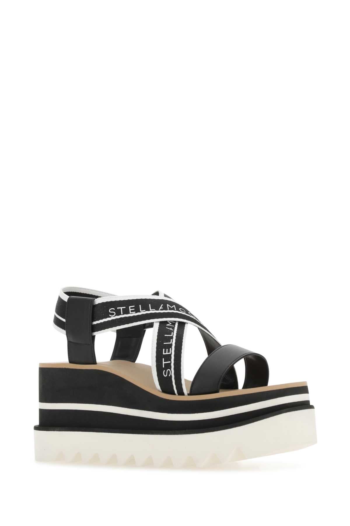 STELLA McCARTNEY Two-tone Platform Sneak Elyse Sandals - 8 cm Height