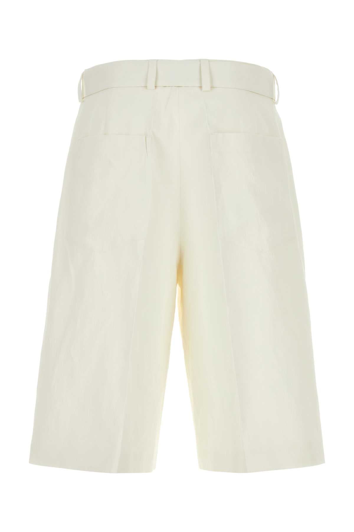 JIL SANDER Linen Bermuda Shorts for Men
